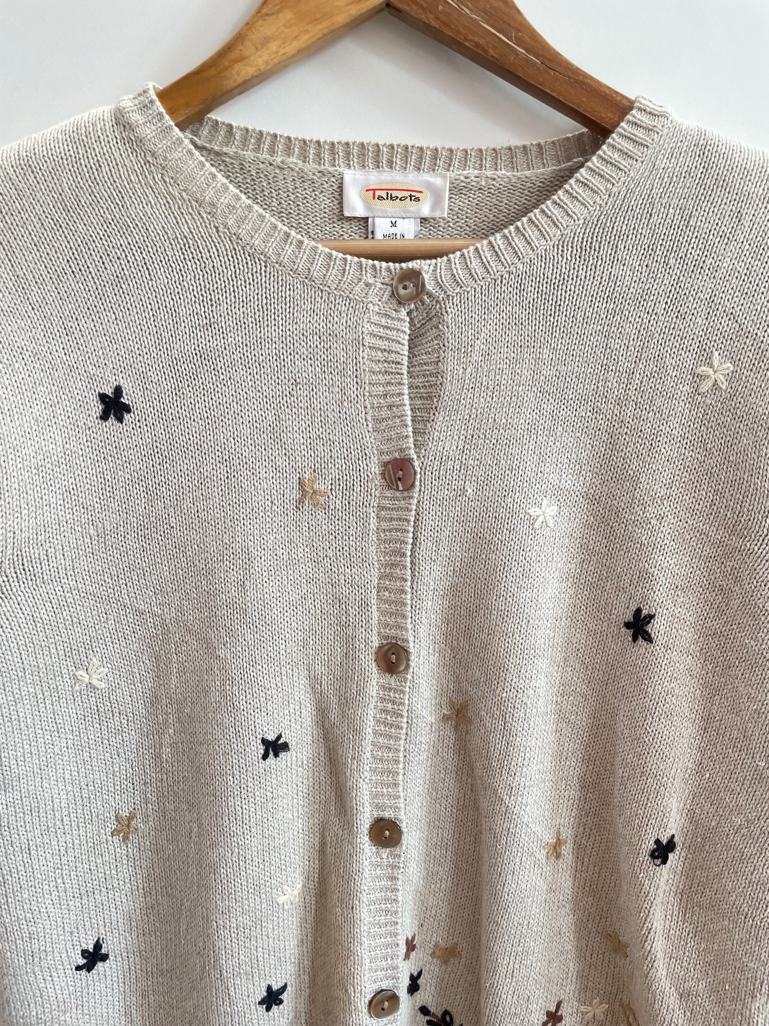Talbots Embroidered Vintage Sweater-Bust 42 - Image 2