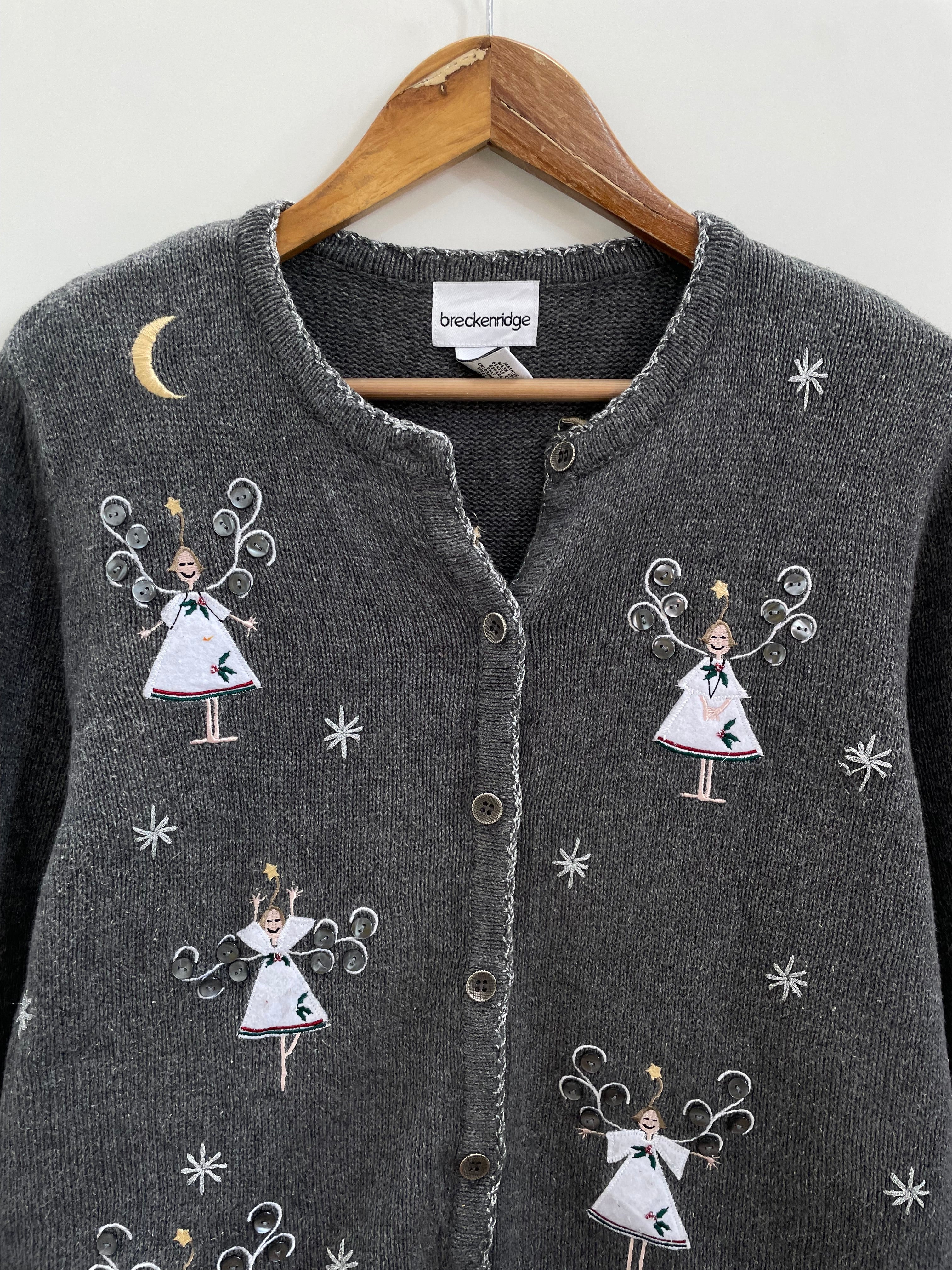 Breckenridge Embroidered Vintage Sweater-Bust 42 - Image 2