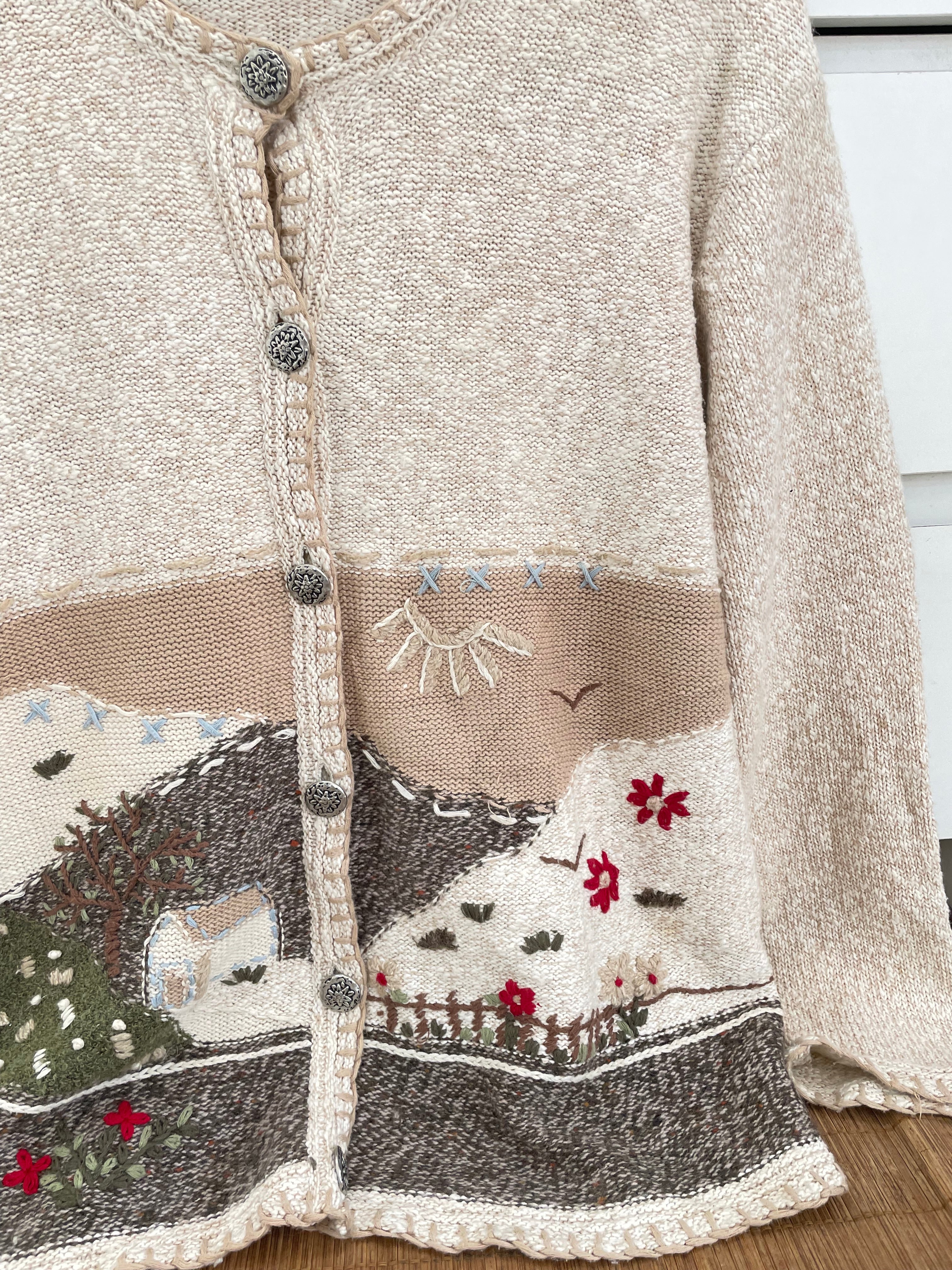 Landhaus Embroidered Vintage Sweater-Bust 46 - Image 2
