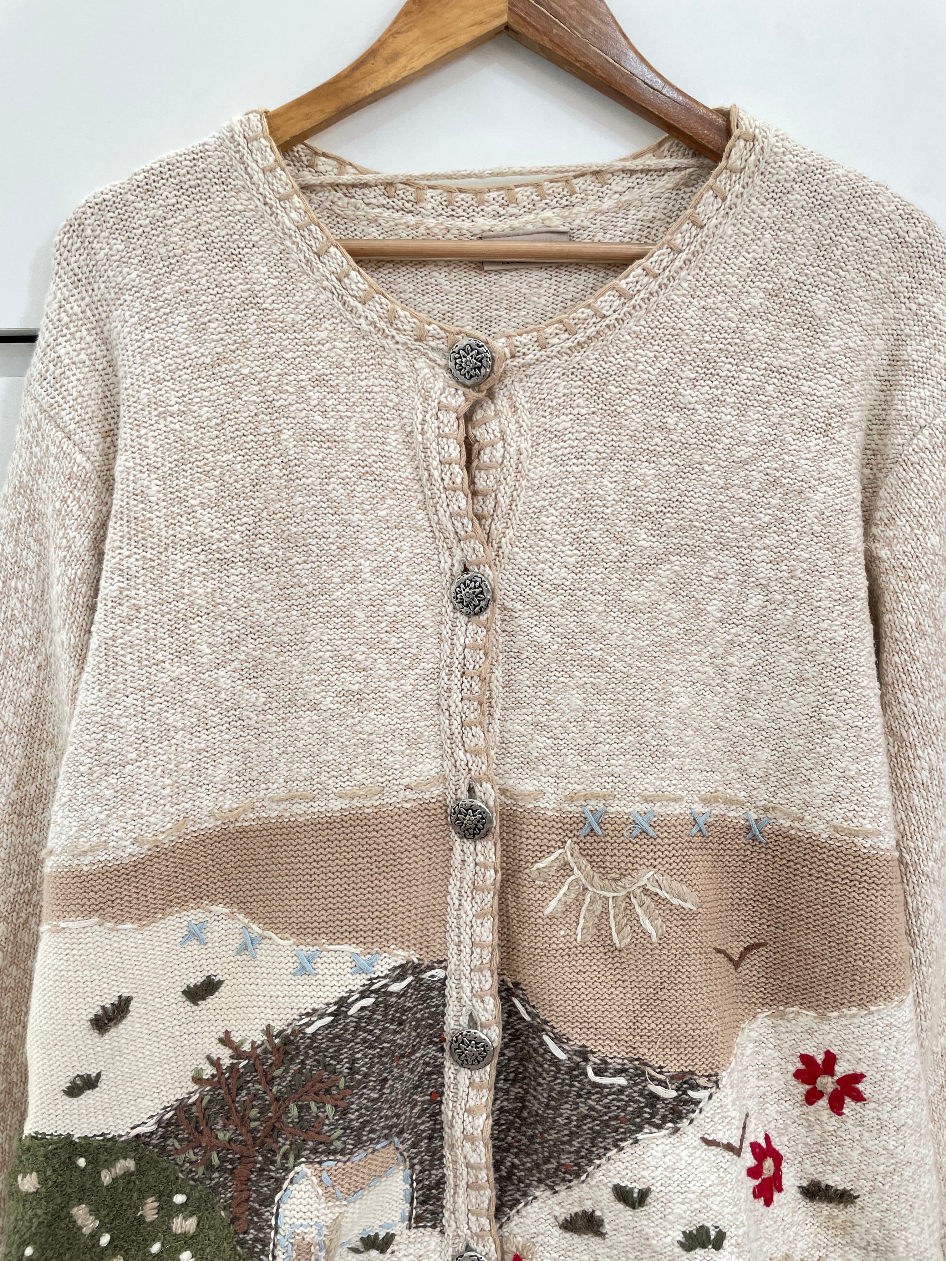 Landhaus Embroidered Vintage Sweater-Bust 46 - Image 3