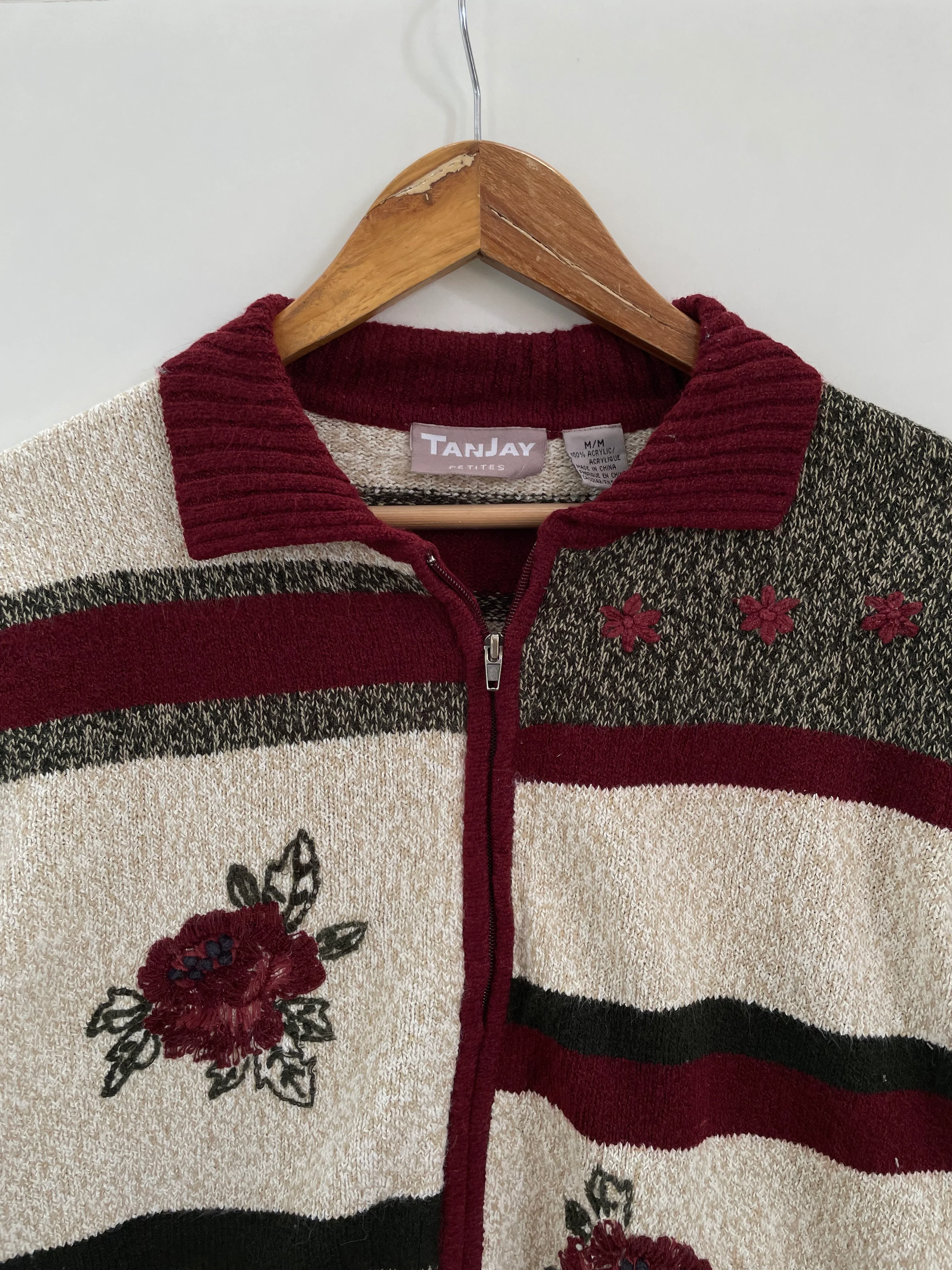 Tanjay Embroidered Vintage Sweater-Bust 42 - Image 2