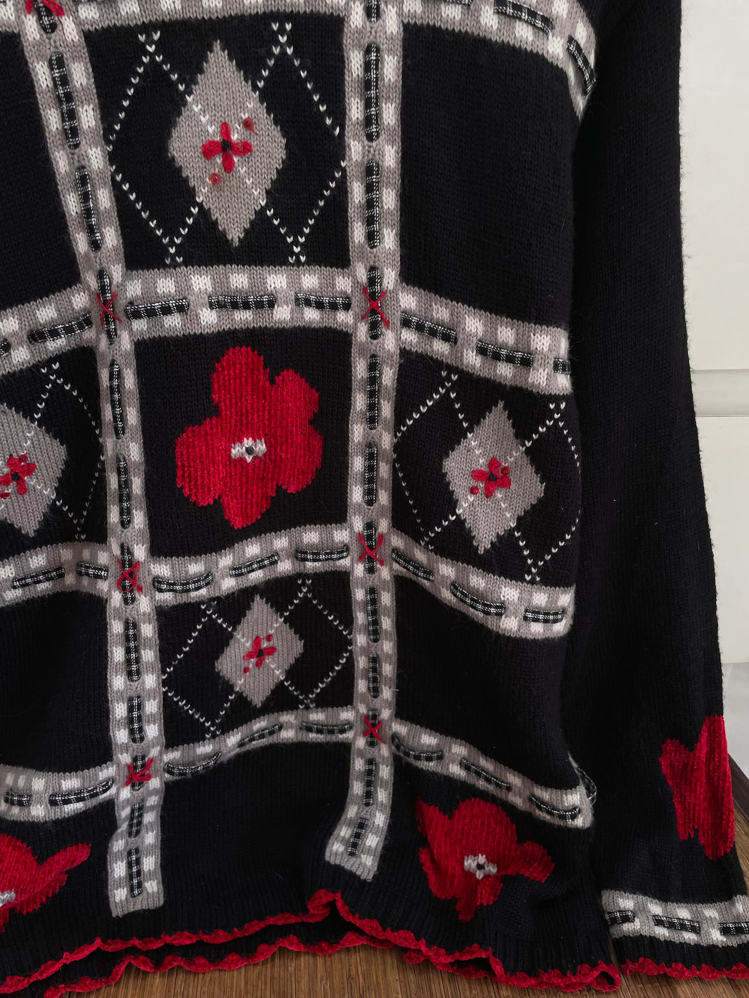 Embroidered Vintage Sweater-Bust 42 - Image 3
