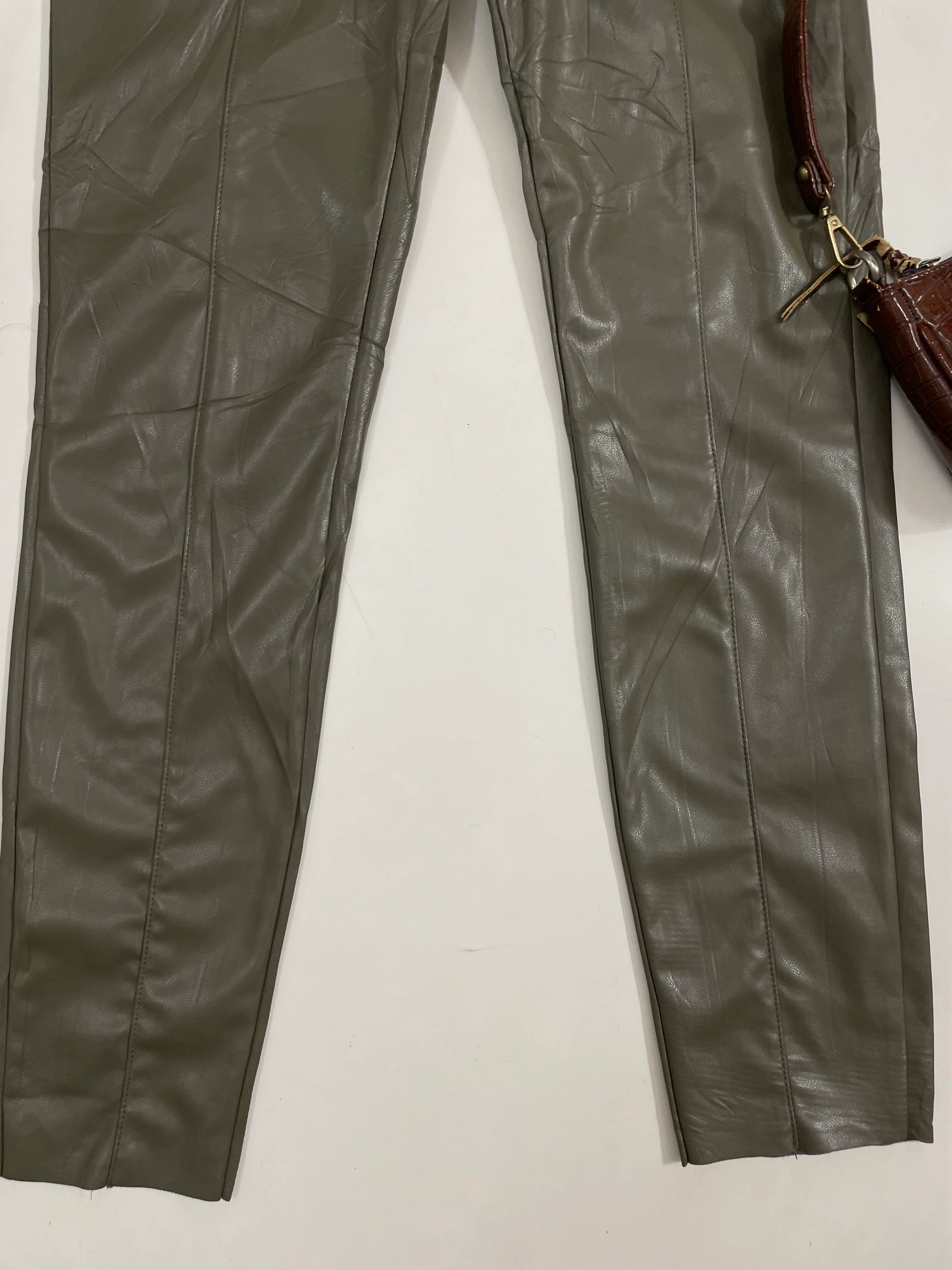 H&M Faux Leather Pants - Waist 26 to 28 - Image 3