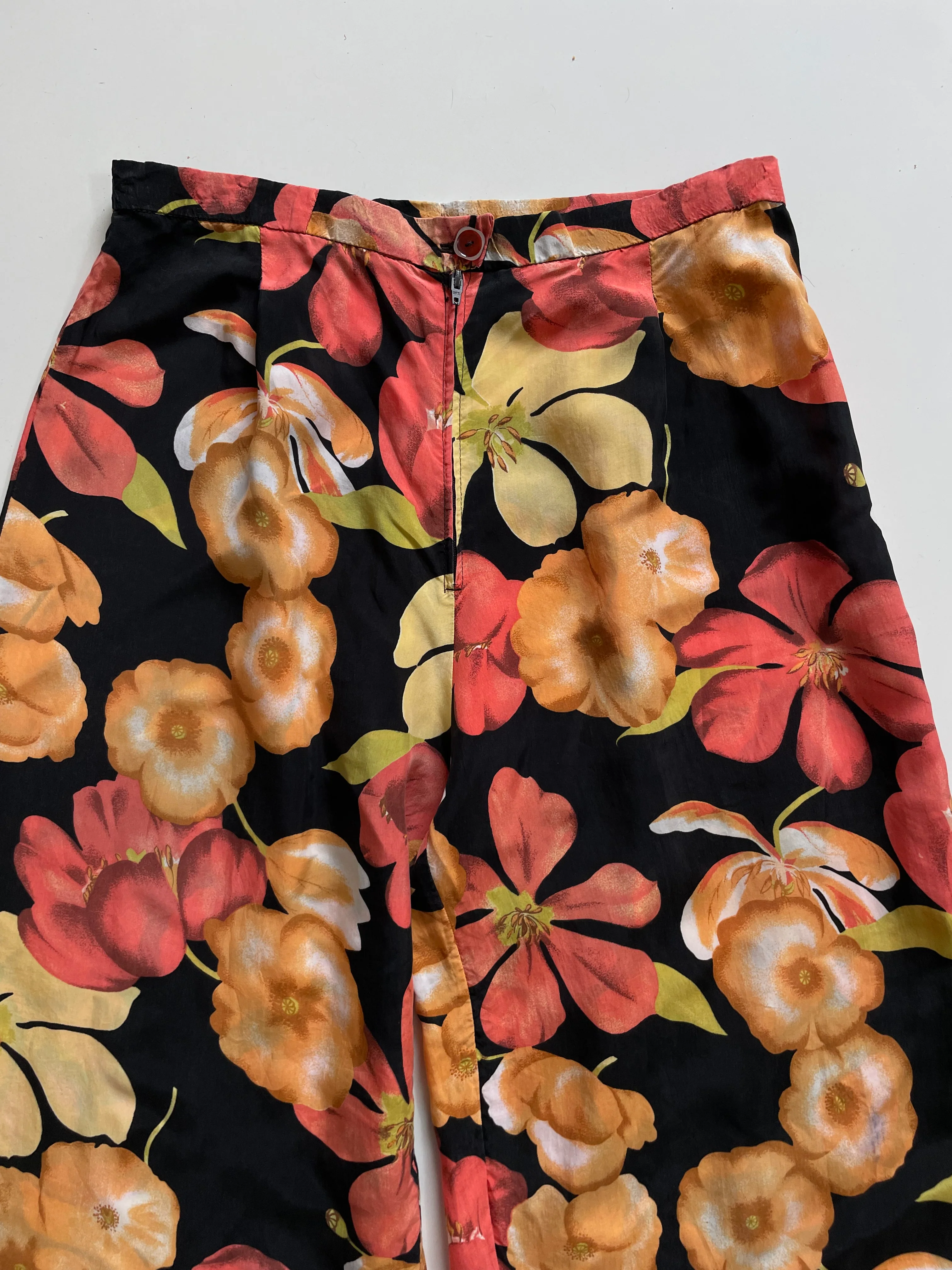SOFT FLORAL PANTS - WAIST 28 - Image 2