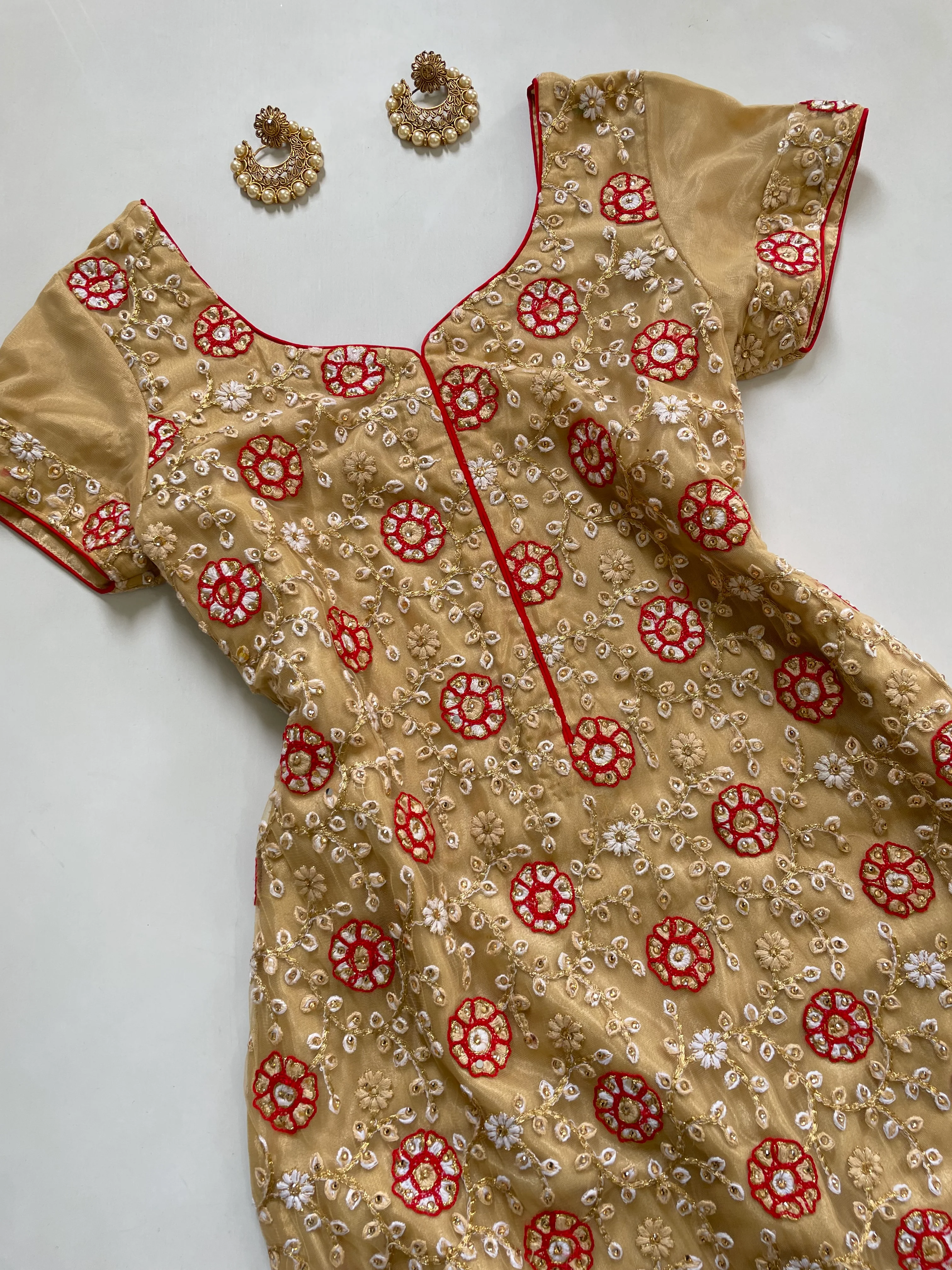 Embroidered Kurta-Bust 34 - Image 2