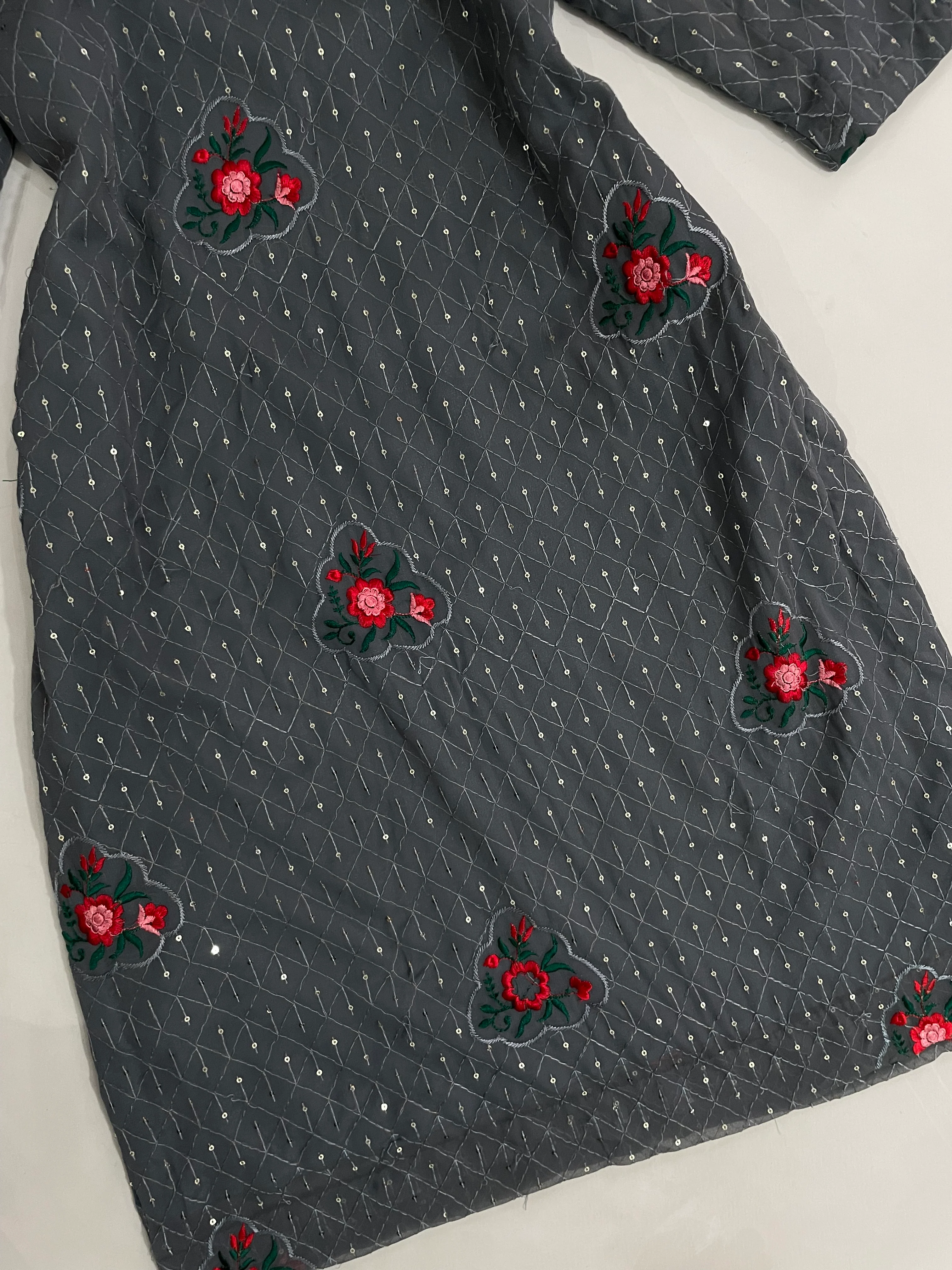 Sequin Embroidered Kurta-Bust 40 - Image 3