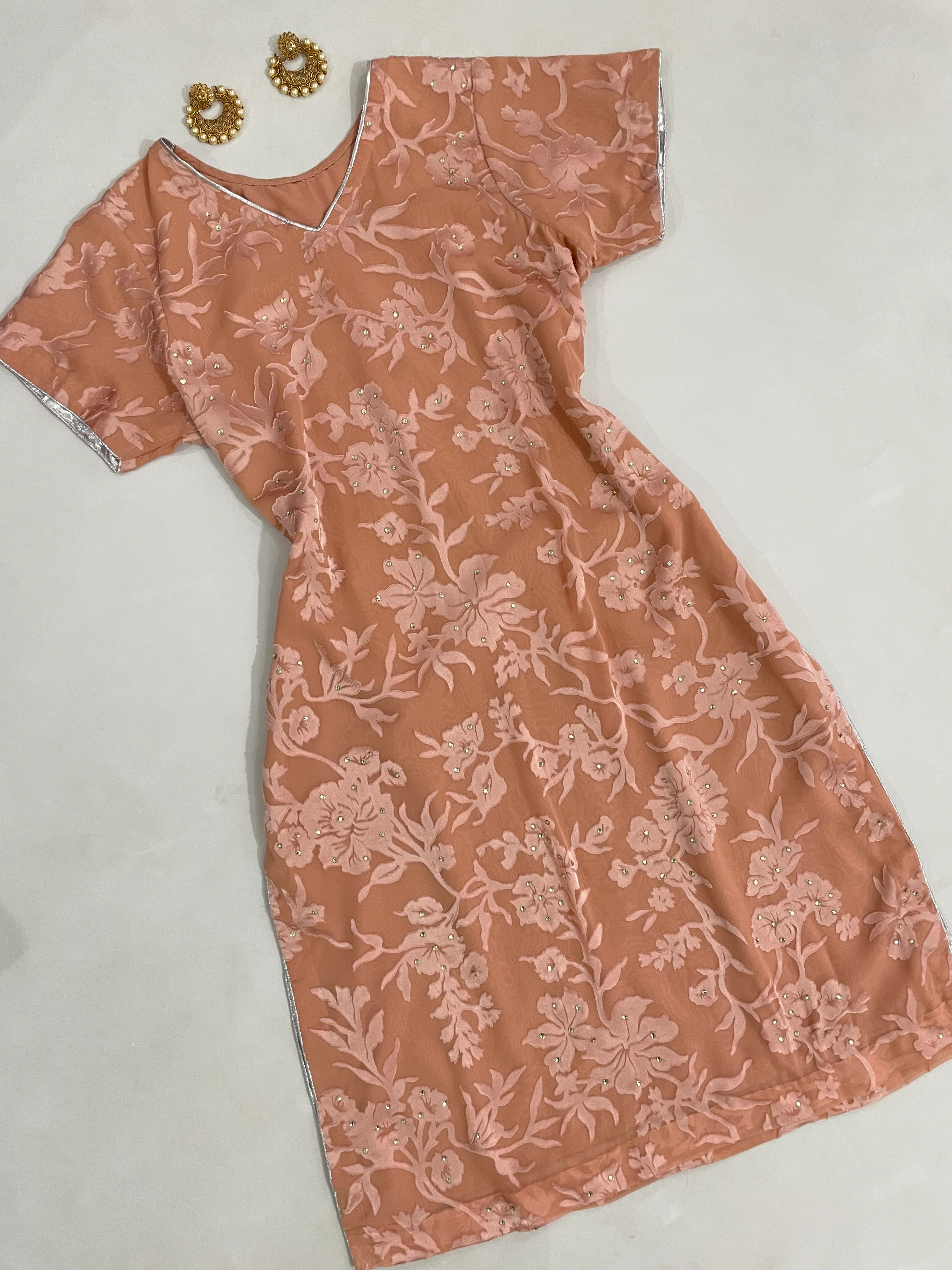 Brasso Rhinestone Kurta-Bust 42