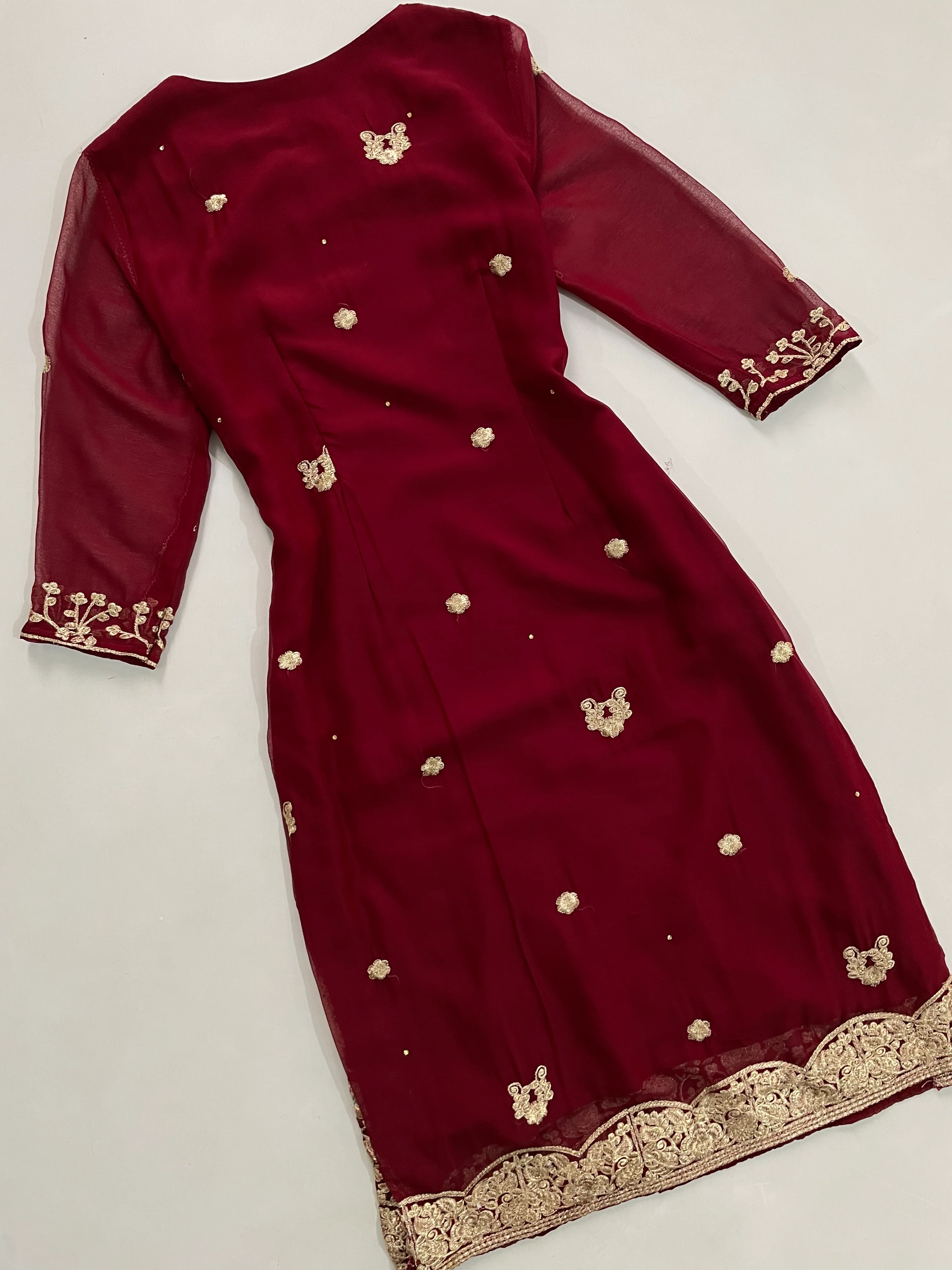 Embroidered Kurta-Bust 34 - Image 3