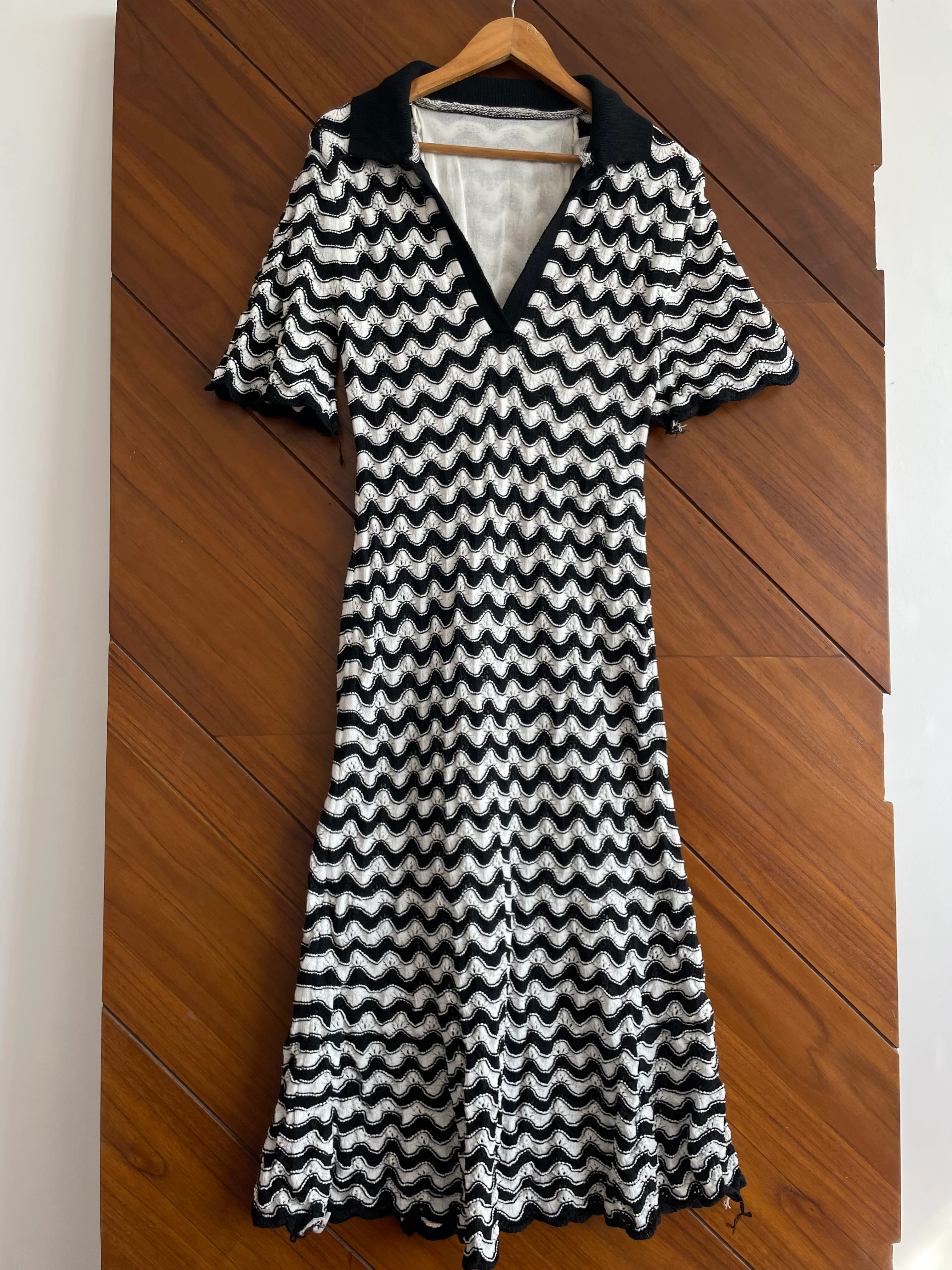 Crochet Long Bodyfitted Dress-Bust 36 to 38