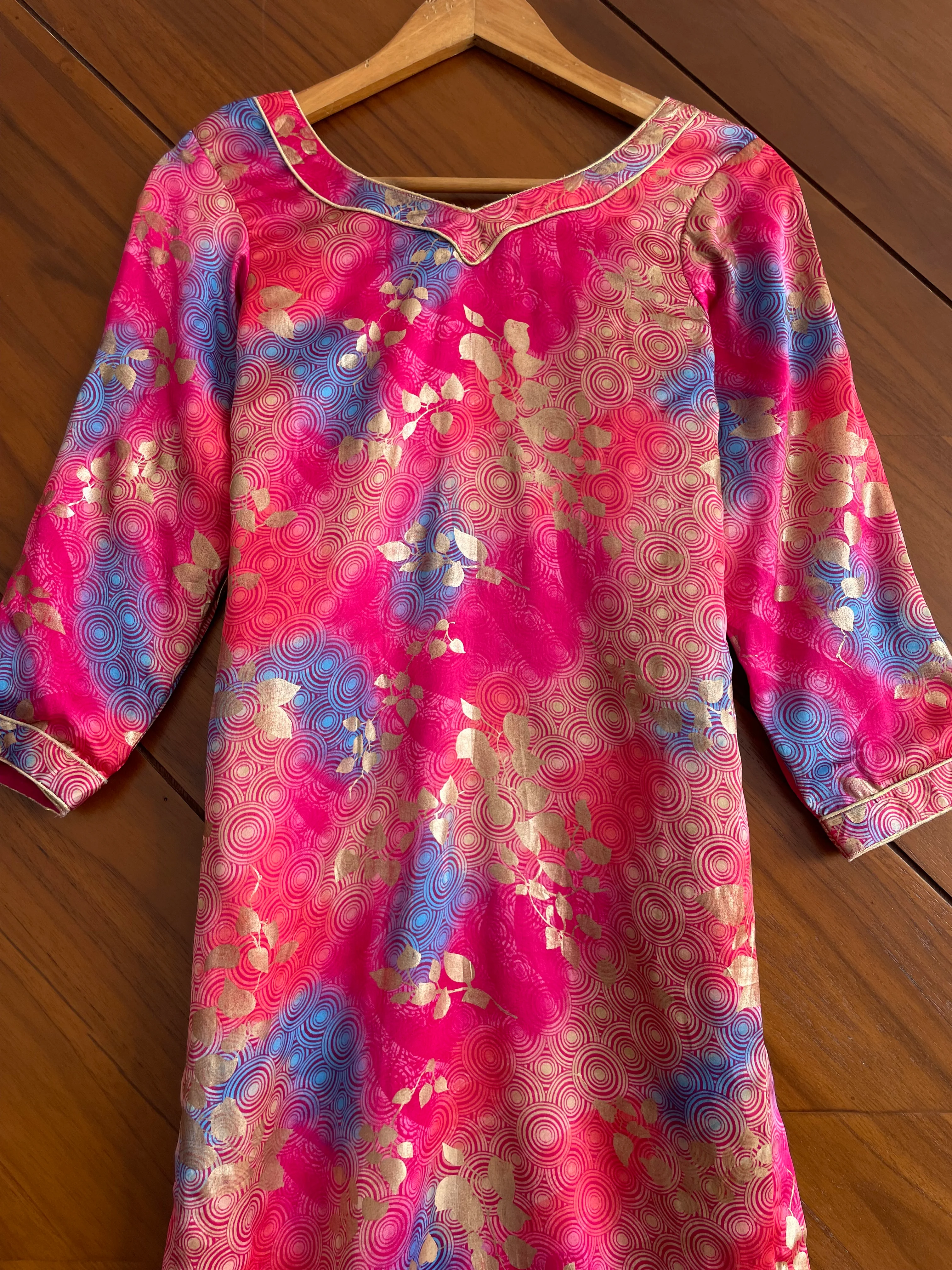 Foilwork Vintage Kurta-Bust 34 - Image 2