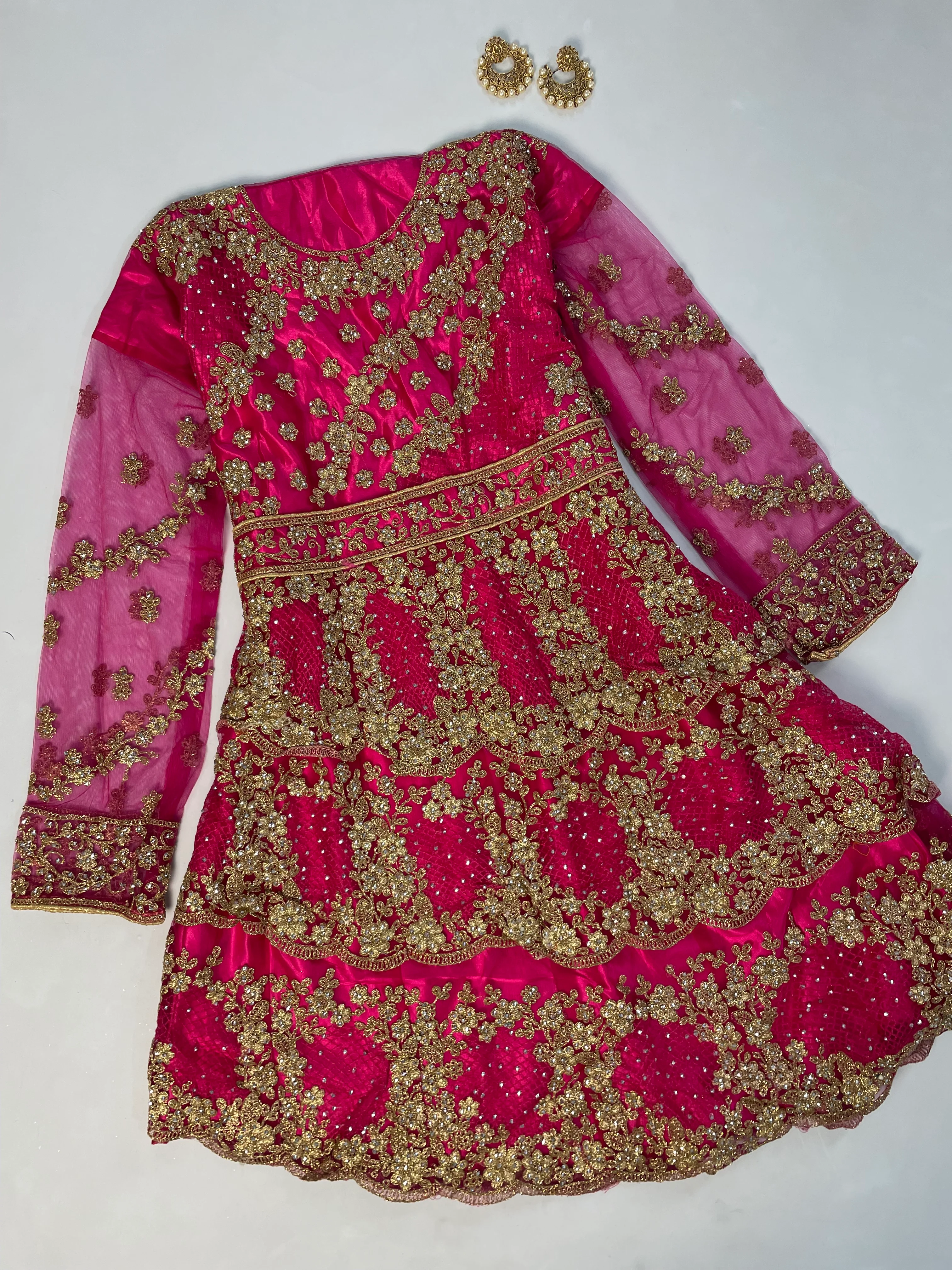 Heavily Embroidered Semi Stitched Kurta Set-Freesize 30 to 42 - Image 2