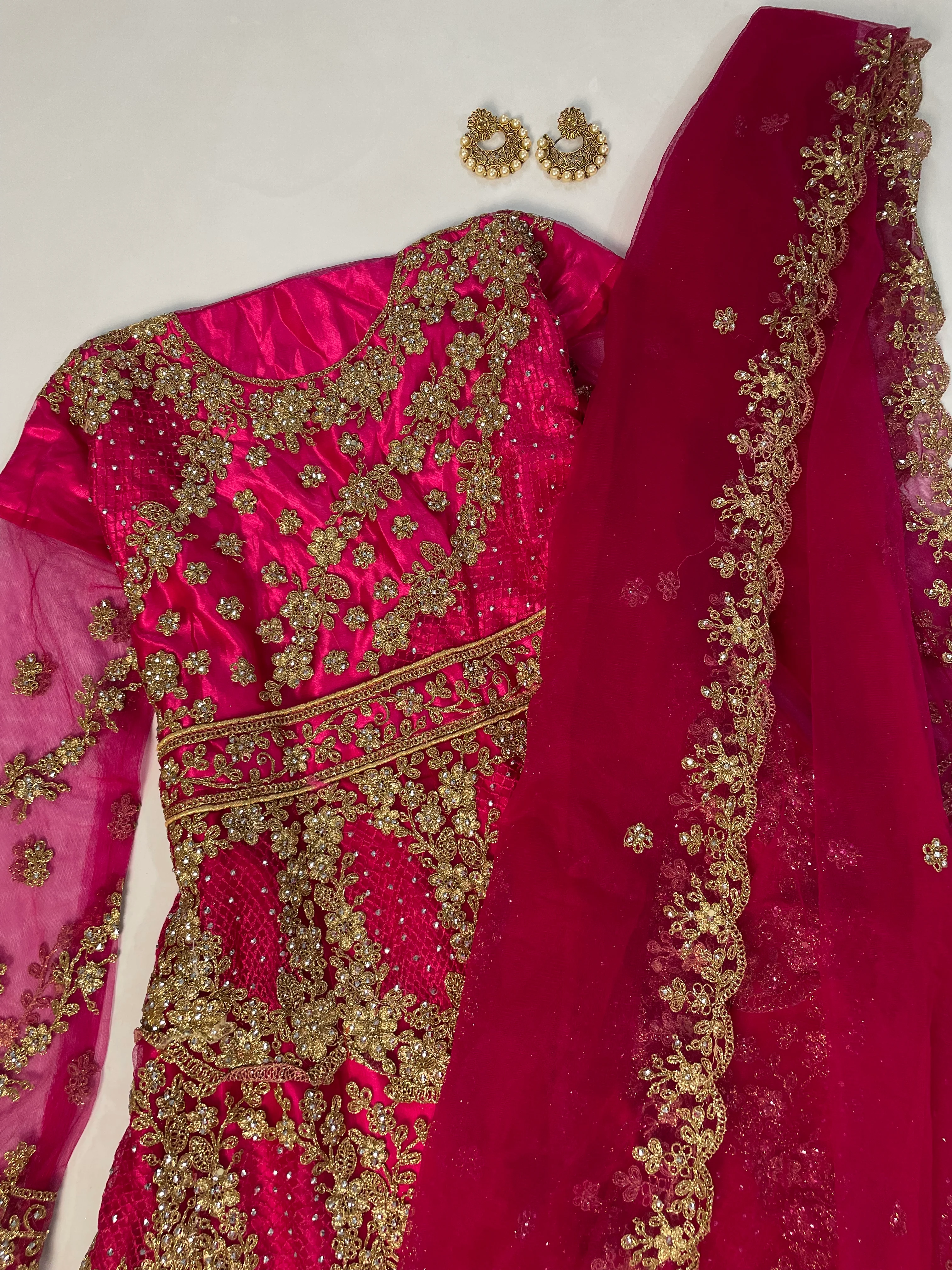 Heavily Embroidered Semi Stitched Kurta Set-Freesize 30 to 42 - Image 3