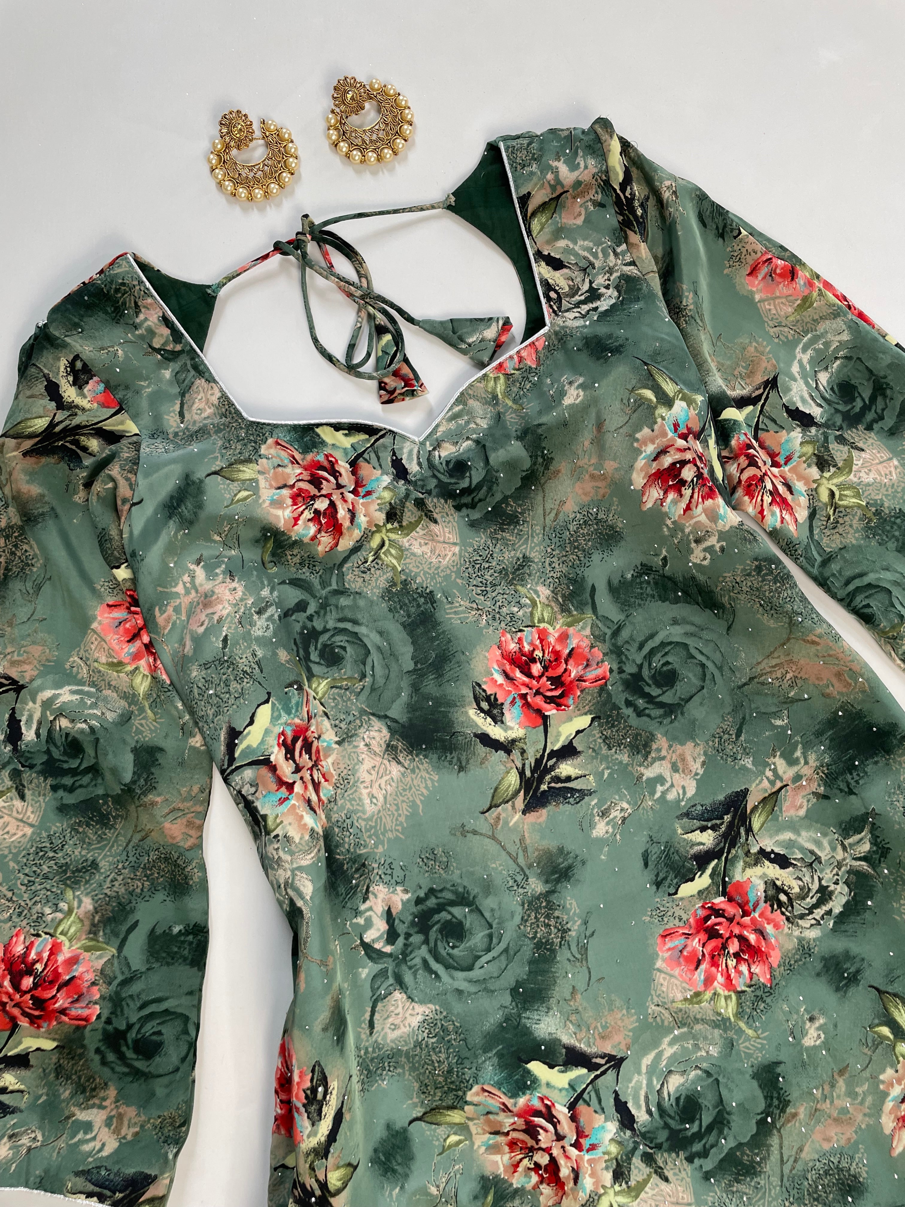 Rhinestone Kurti-Bust 42 - Image 2