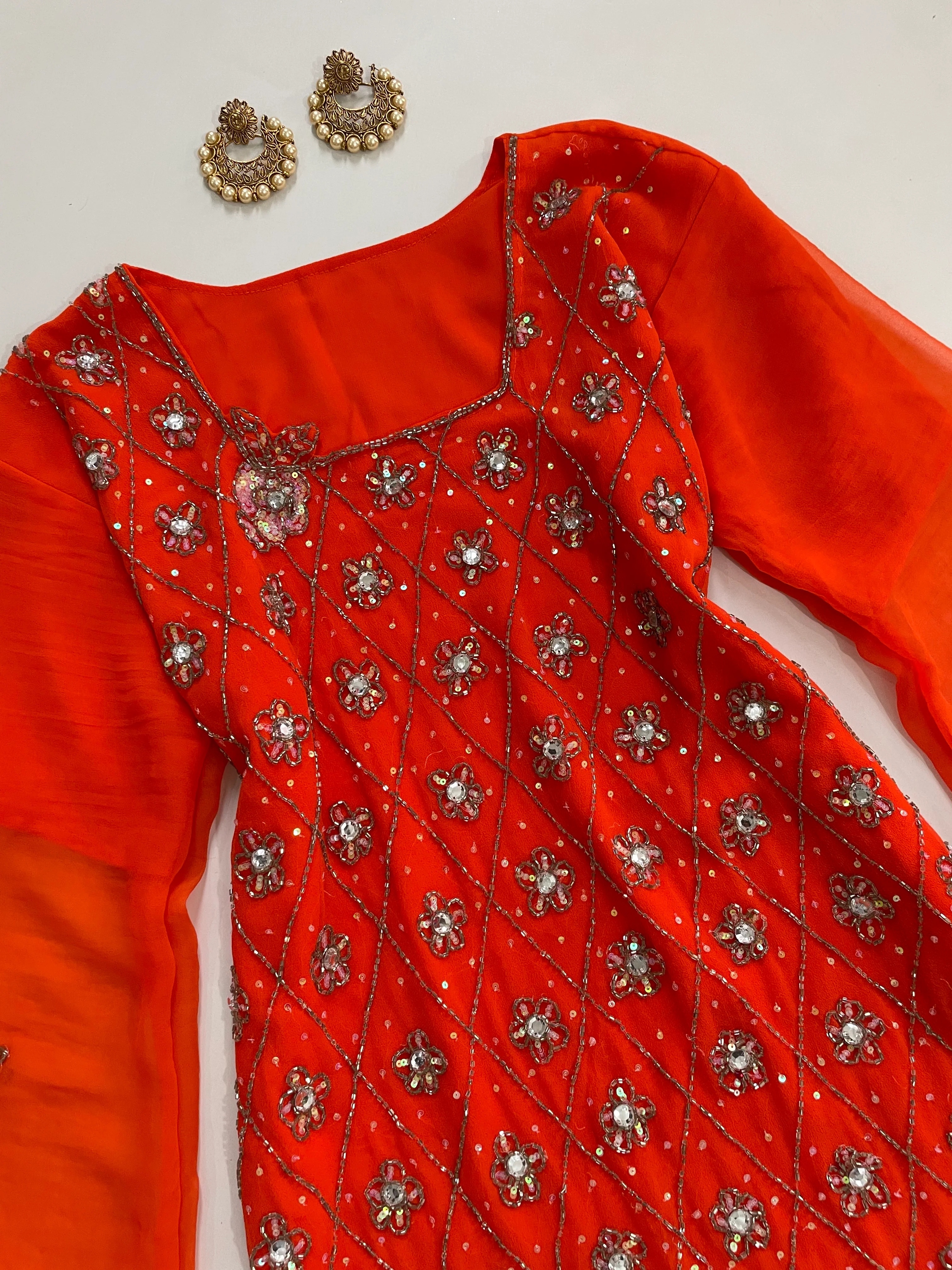 Heavily Hand Embroidered Kurti-Bust 38 - Image 2