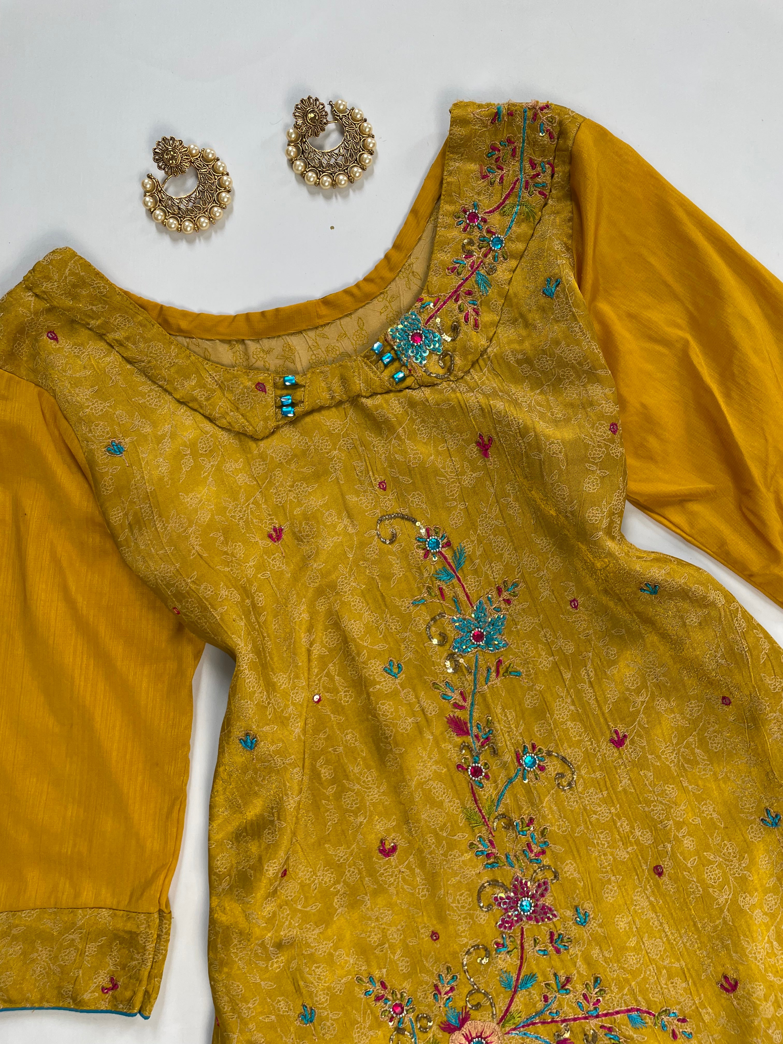 Embroidered Short Kurti-Bust 34 - Image 2