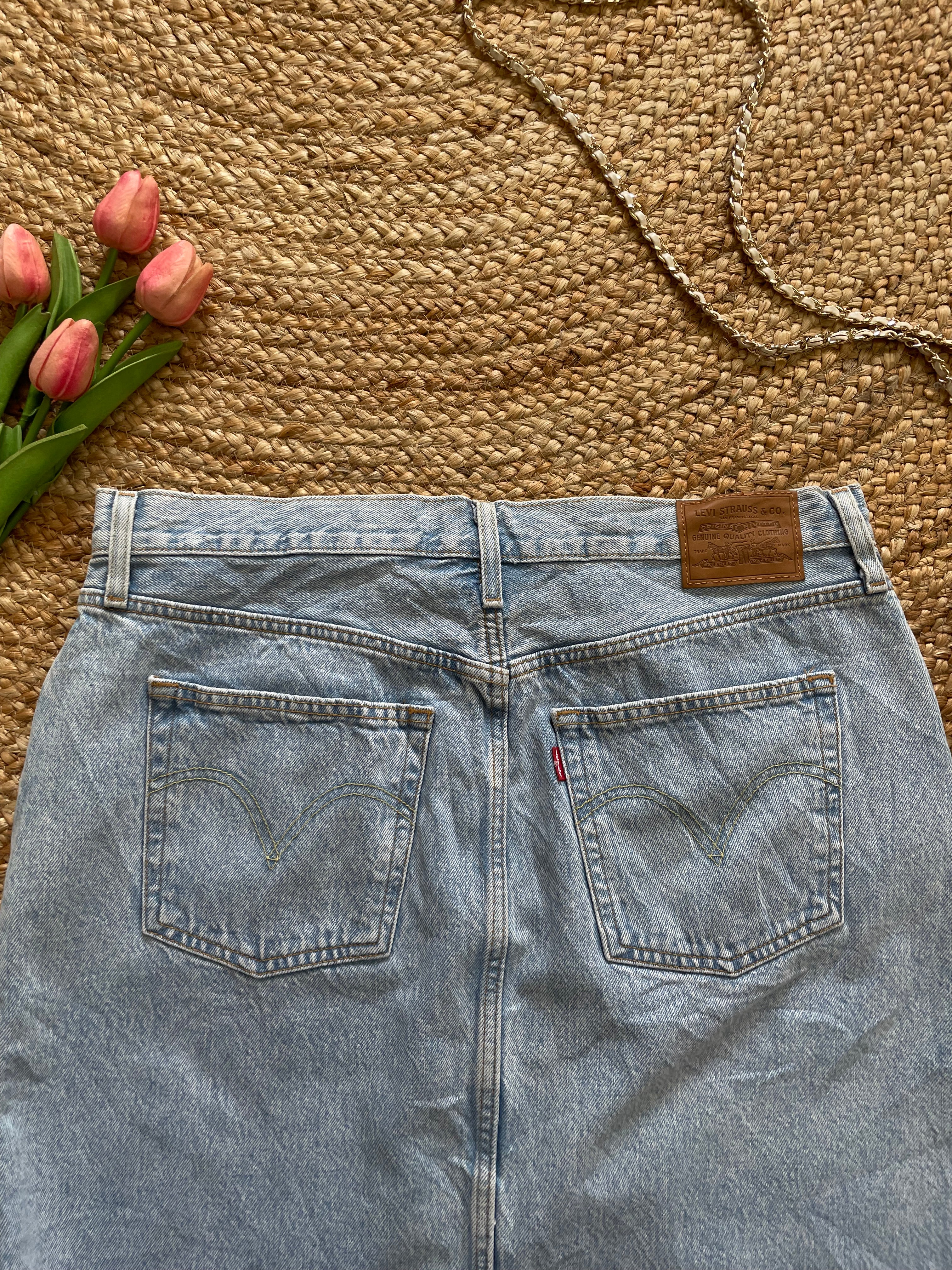 LEVI’S LONG DENIM SKIRT WAIST-34 - Image 4