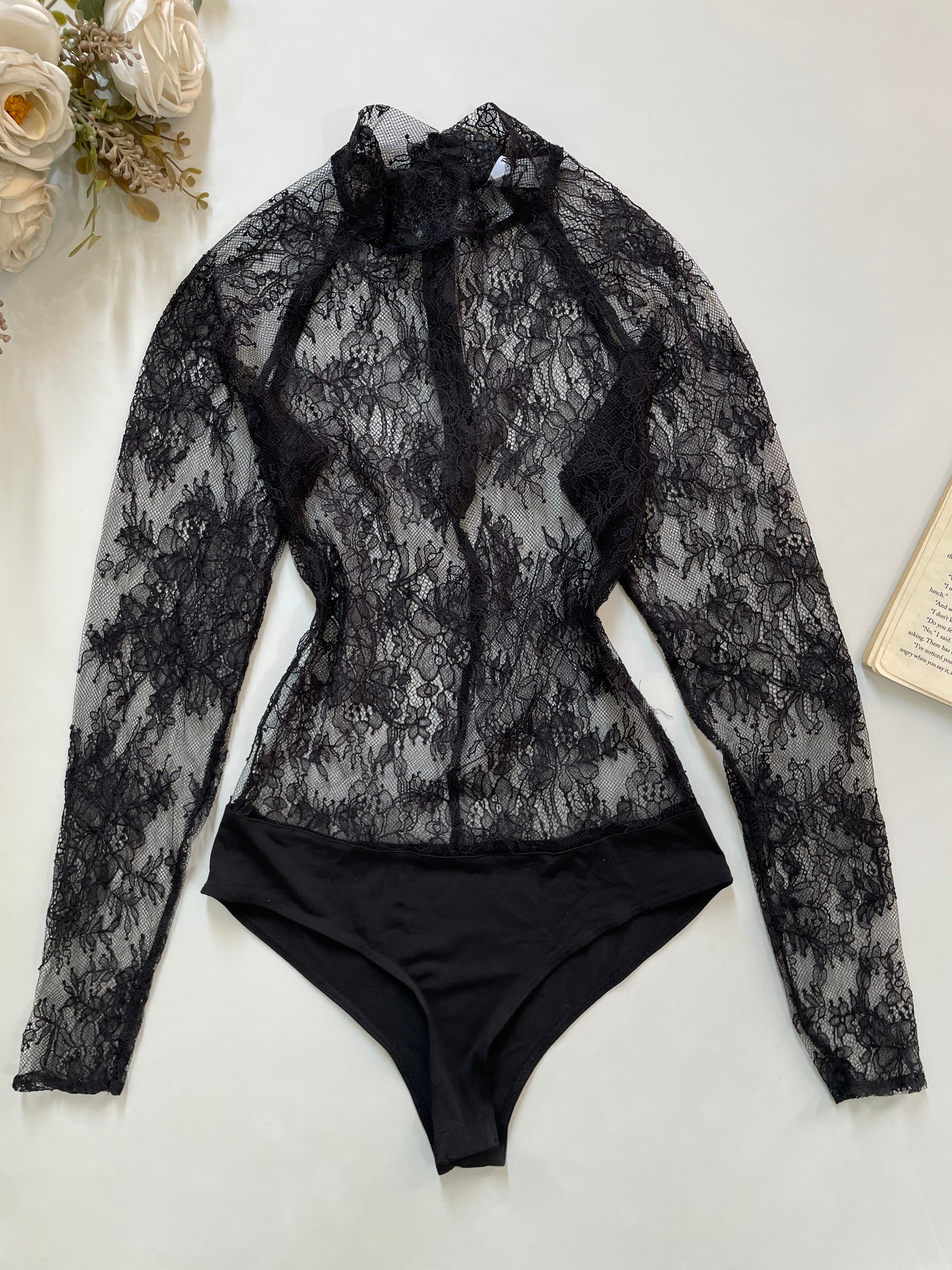 Primark Sheer Lingerie Lace Bodysuit - Bust 28 to 30 - Image 2