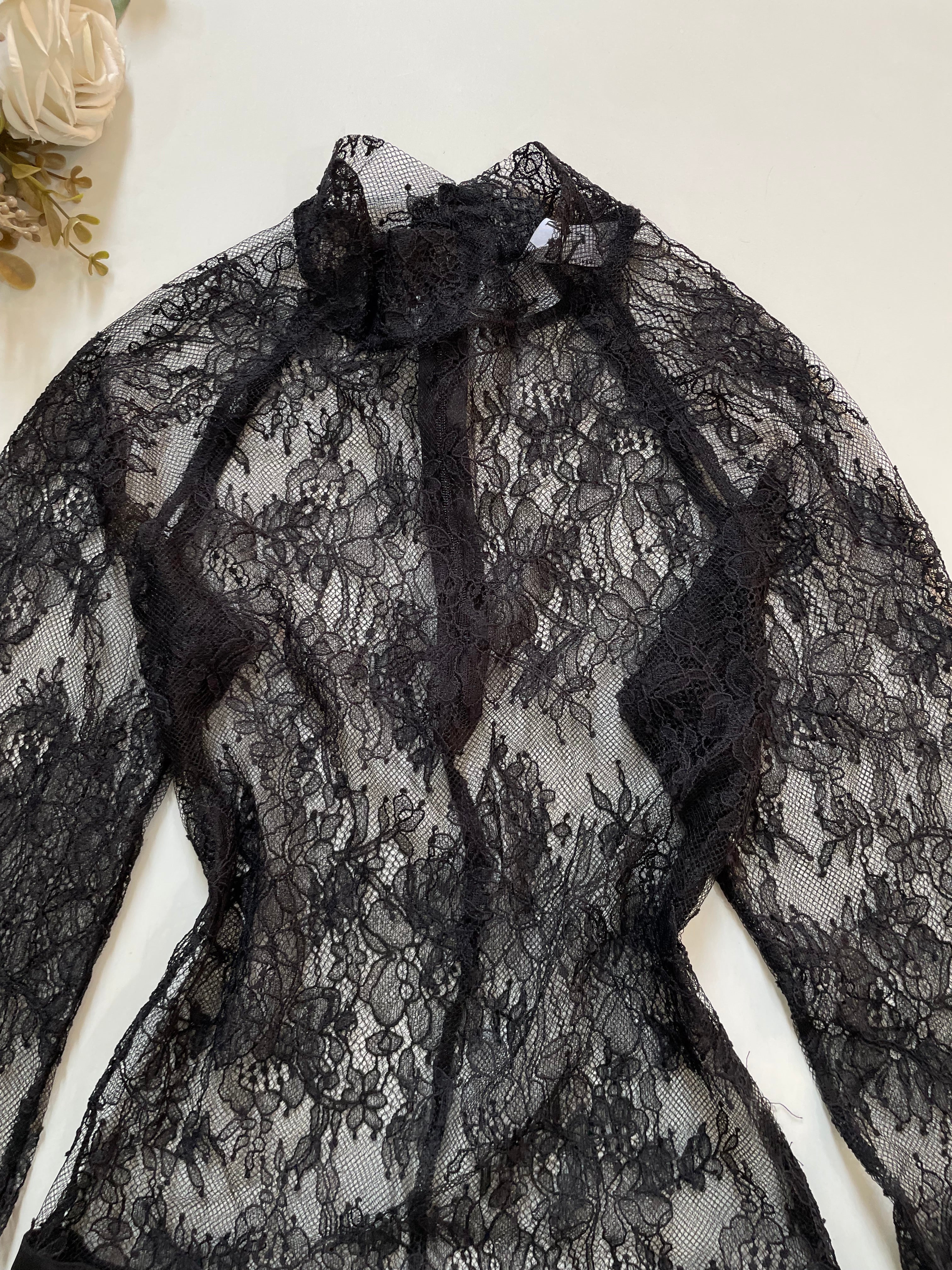 Primark Sheer Lingerie Lace Bodysuit - Bust 28 to 30 - Image 3