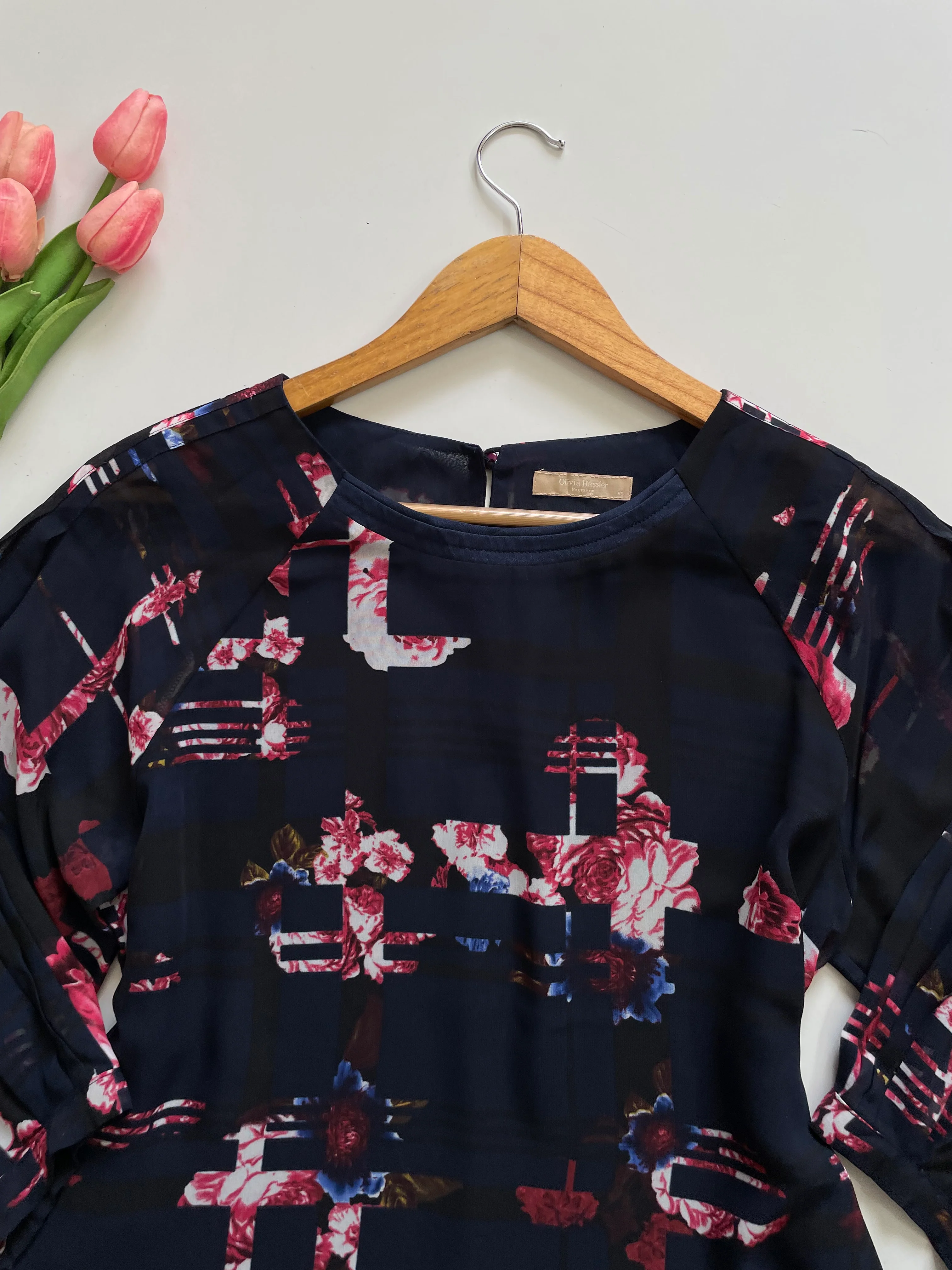 OLIVIA HASSLER FLORAL TOP - BUST 38 - Image 2