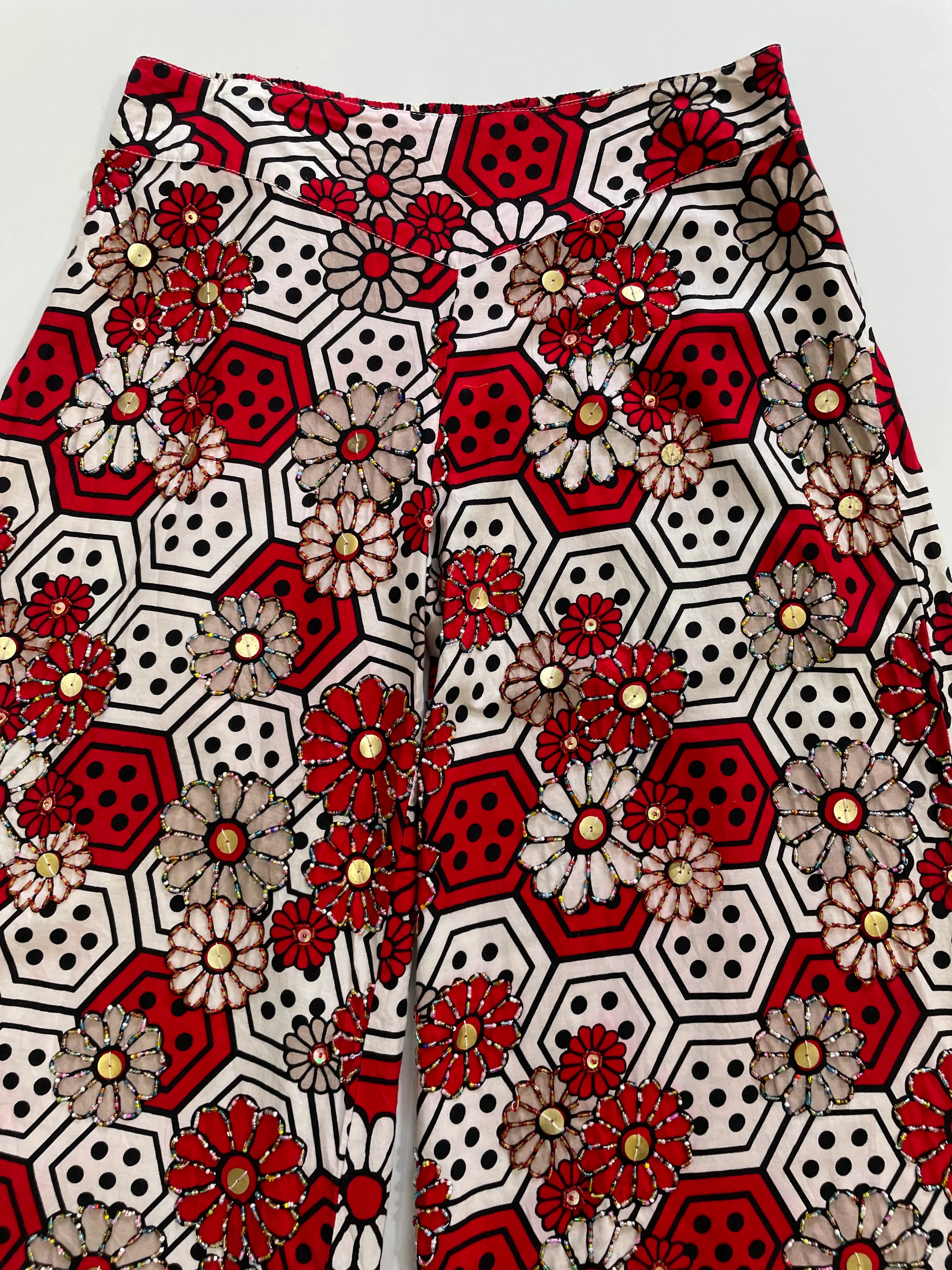 Embroidered Cotton Pants-Waist 30 - Image 2
