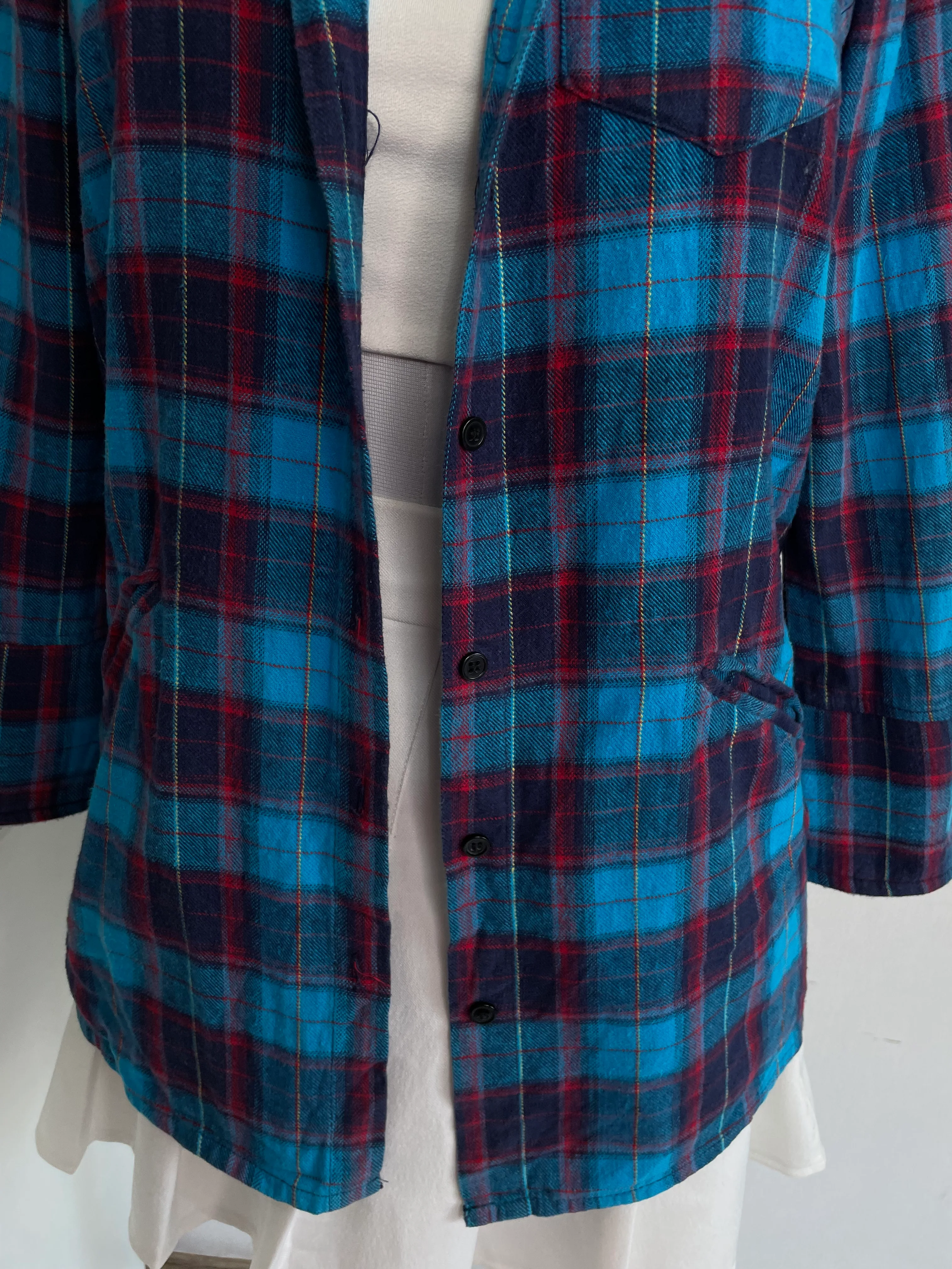 PLAID COTTON SHIRT - BUST 34 - Image 3