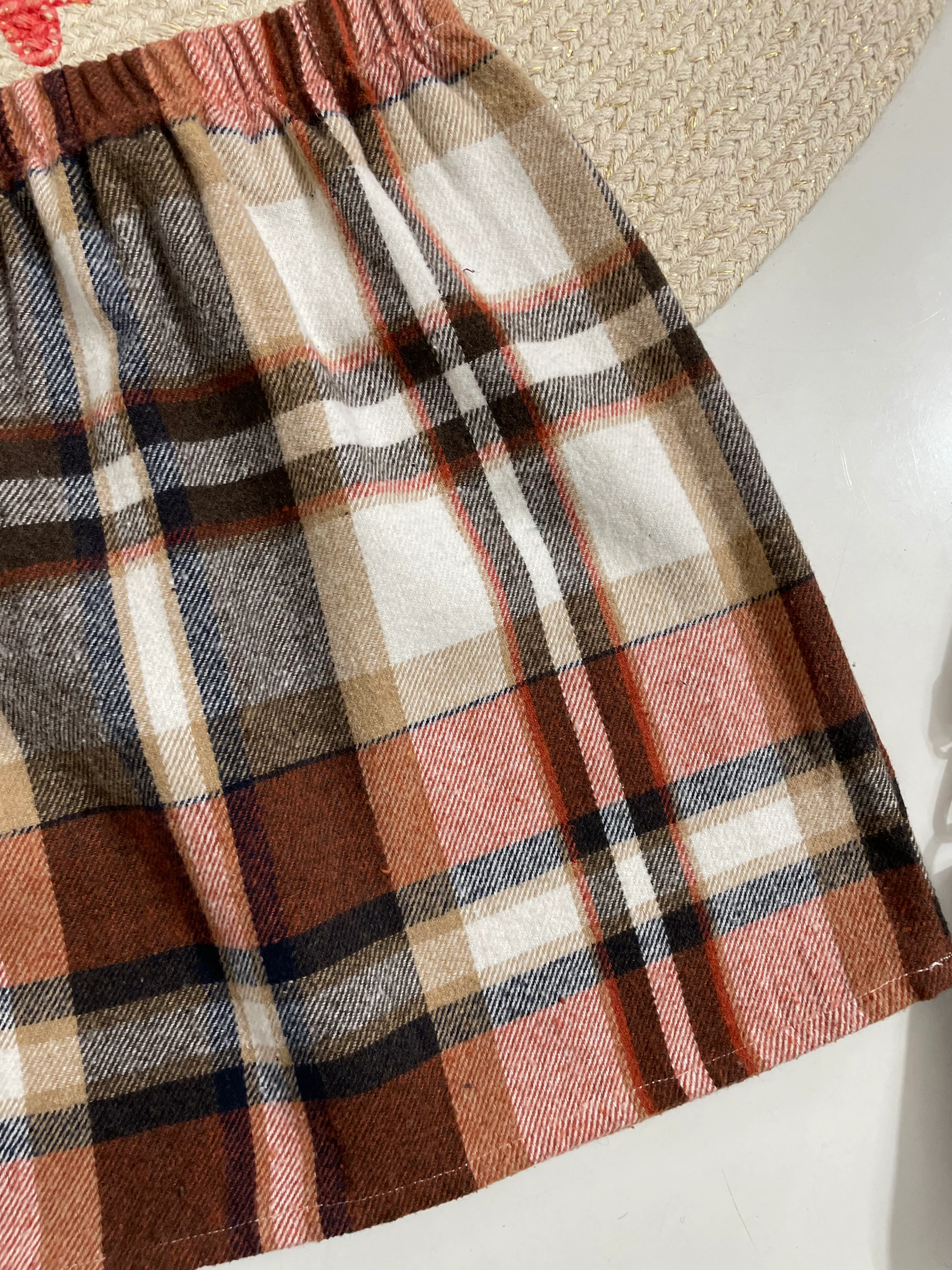 Pastel Plaid Skirt - Waist 26 to 28 - Image 3