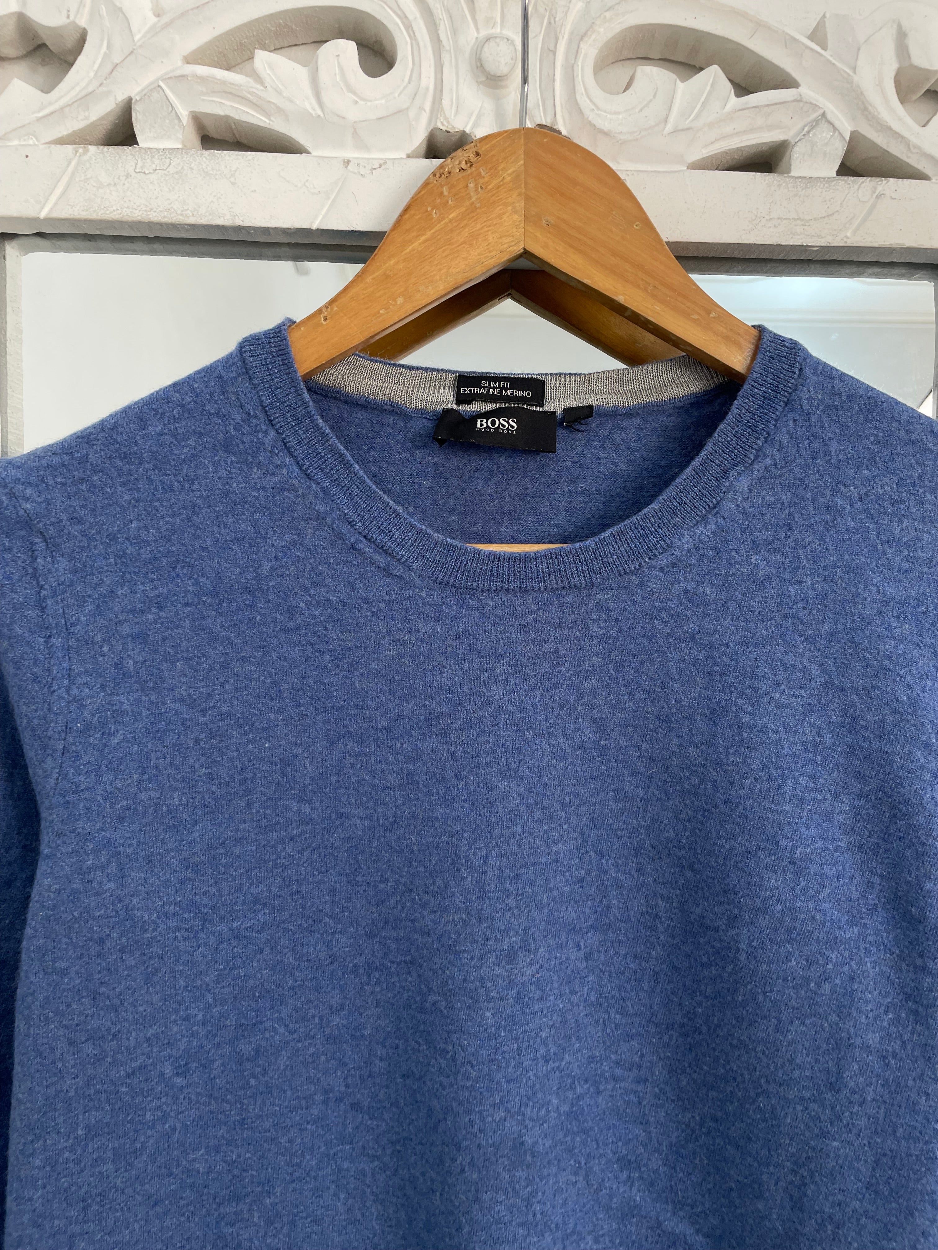 Vintage Boss Merino Wool Sweater-Bust 36 - Image 2