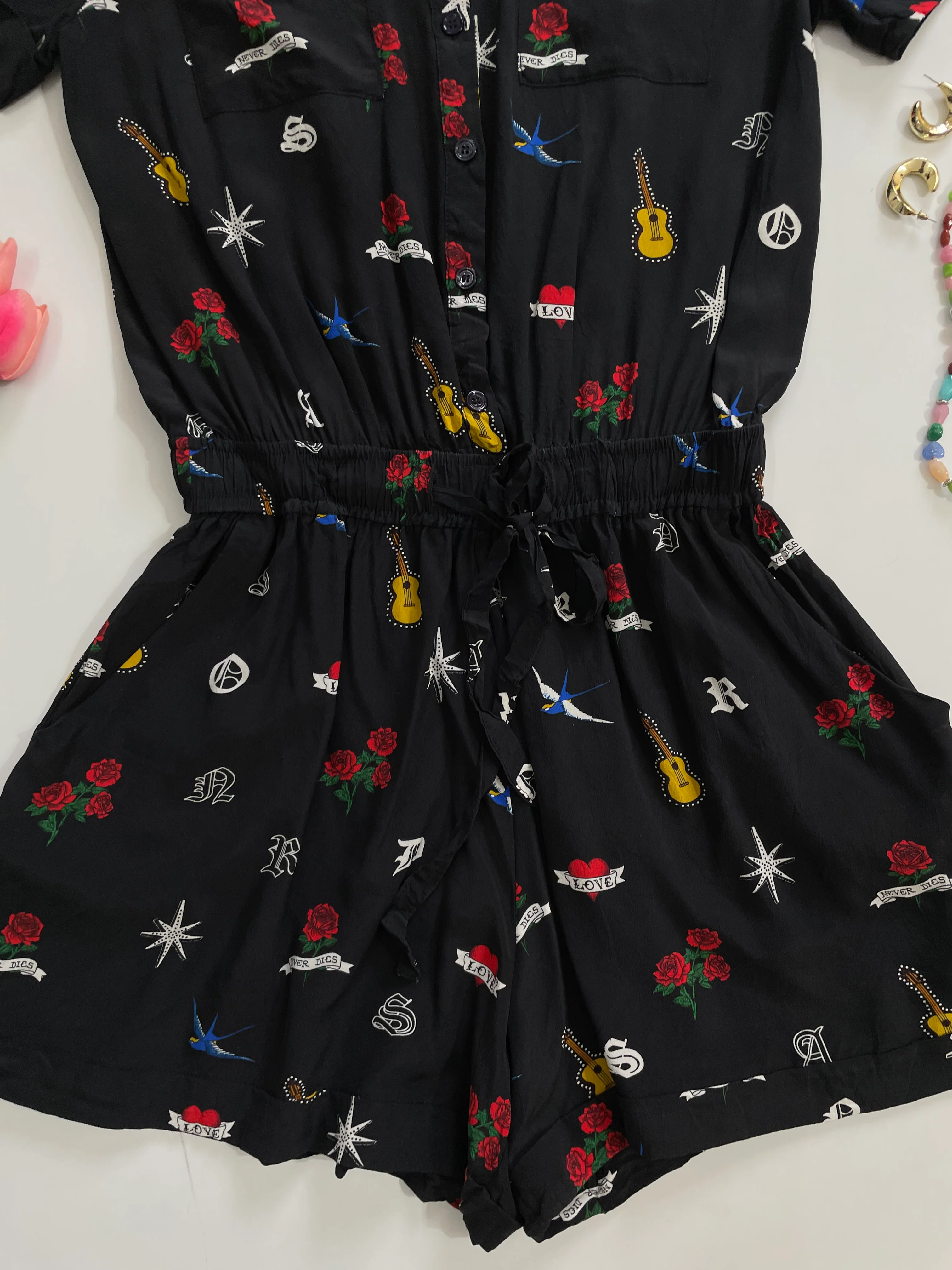 100% Silk Romper-Bust 34 - Image 3