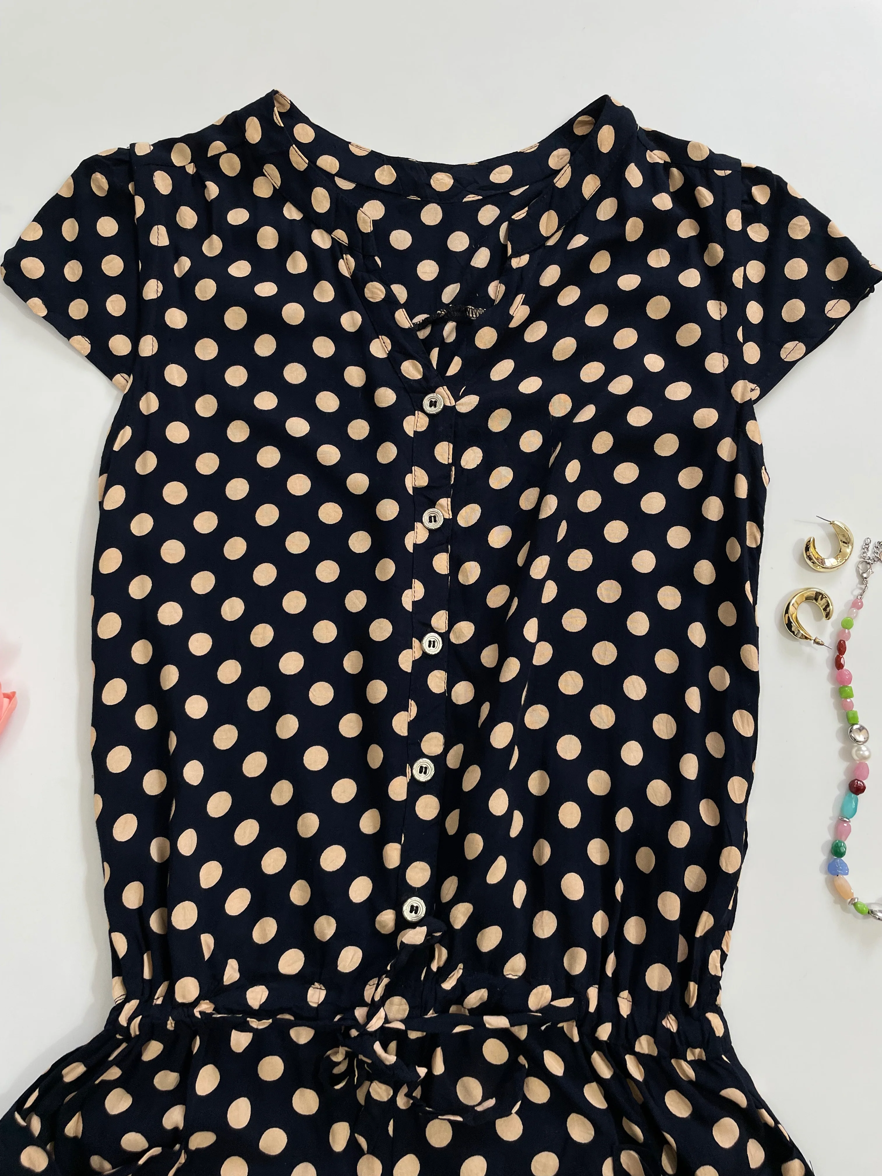 Polka dot Romper-Bust 34 - Image 2