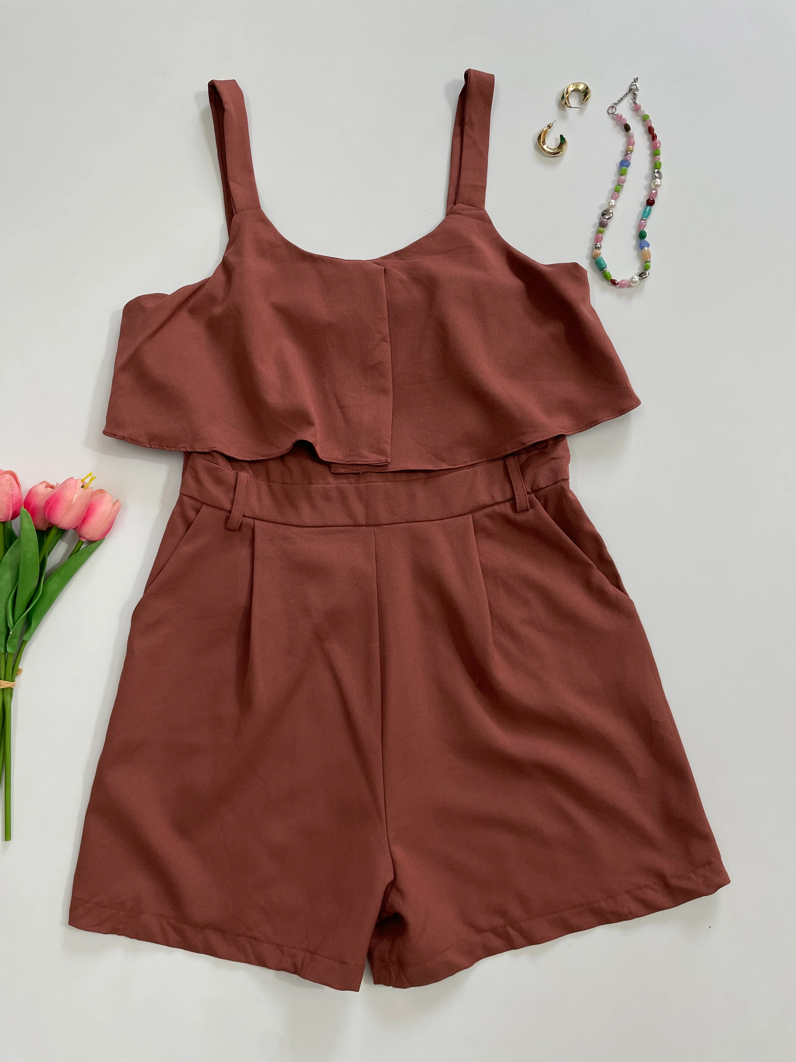 Earthy Romper-Bust 32