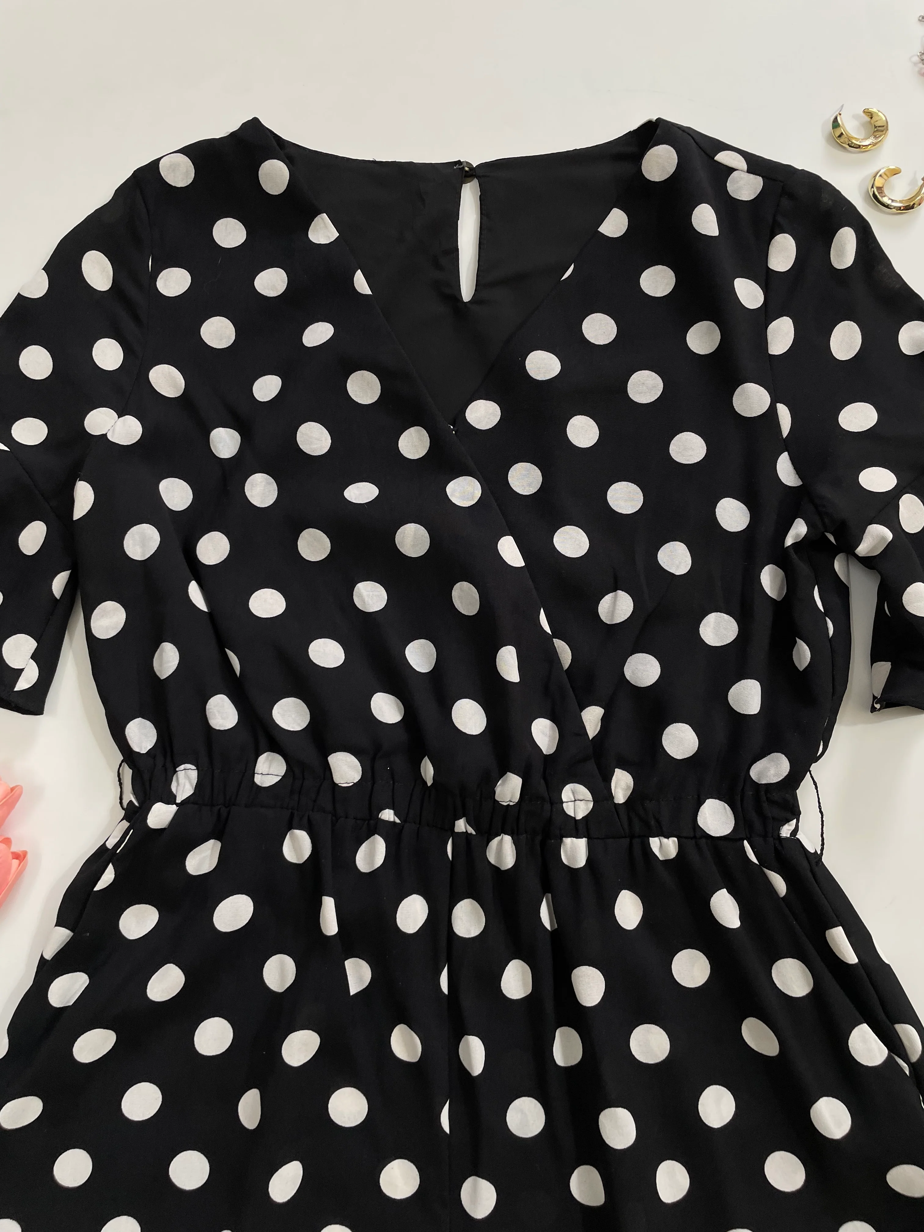 Polka dot Romper-Bust 34 - Image 2