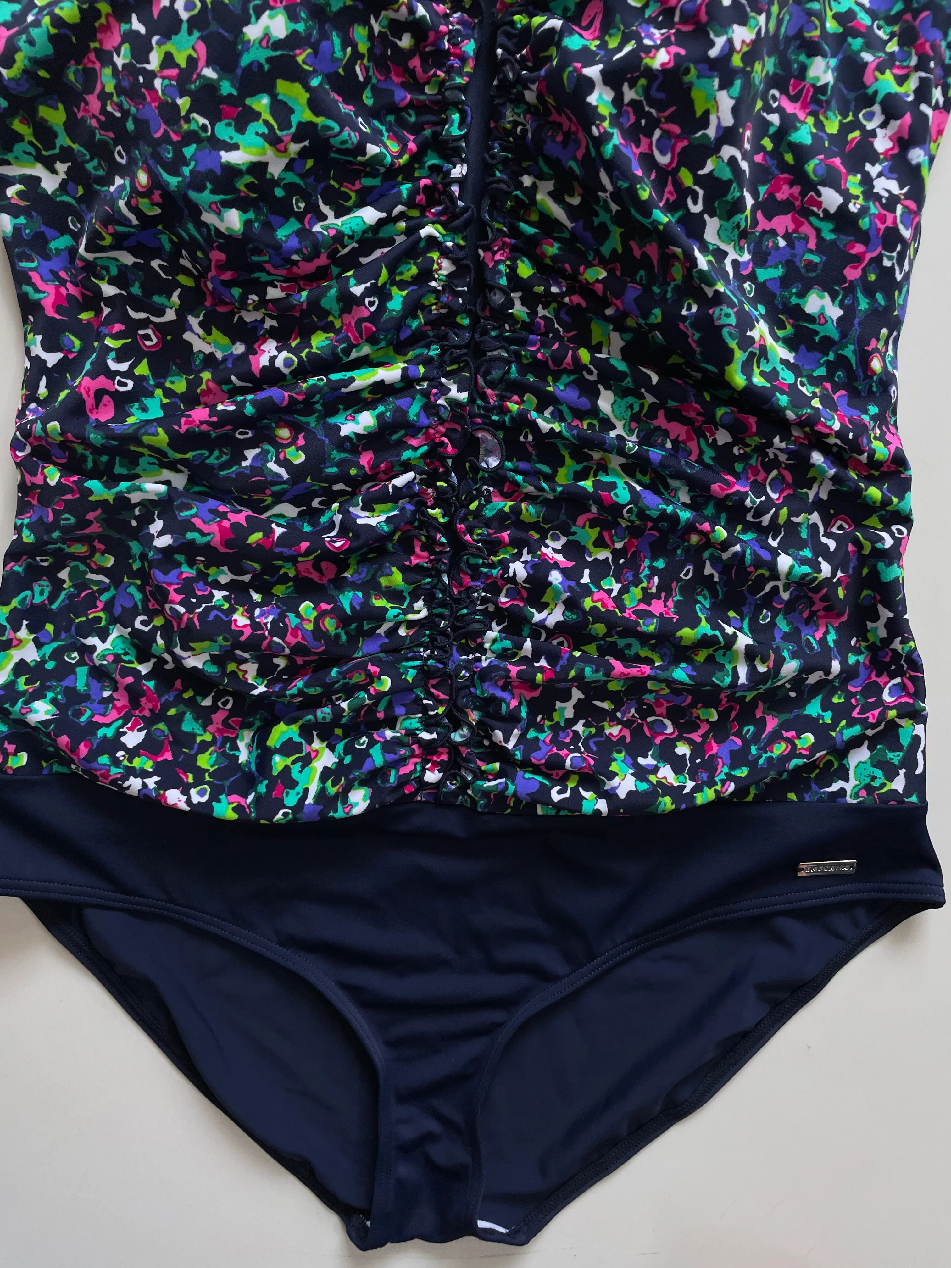 LASCANA RUCHED PRINTED SWIMSUIT - BUST 38 TO 40 - Image 3