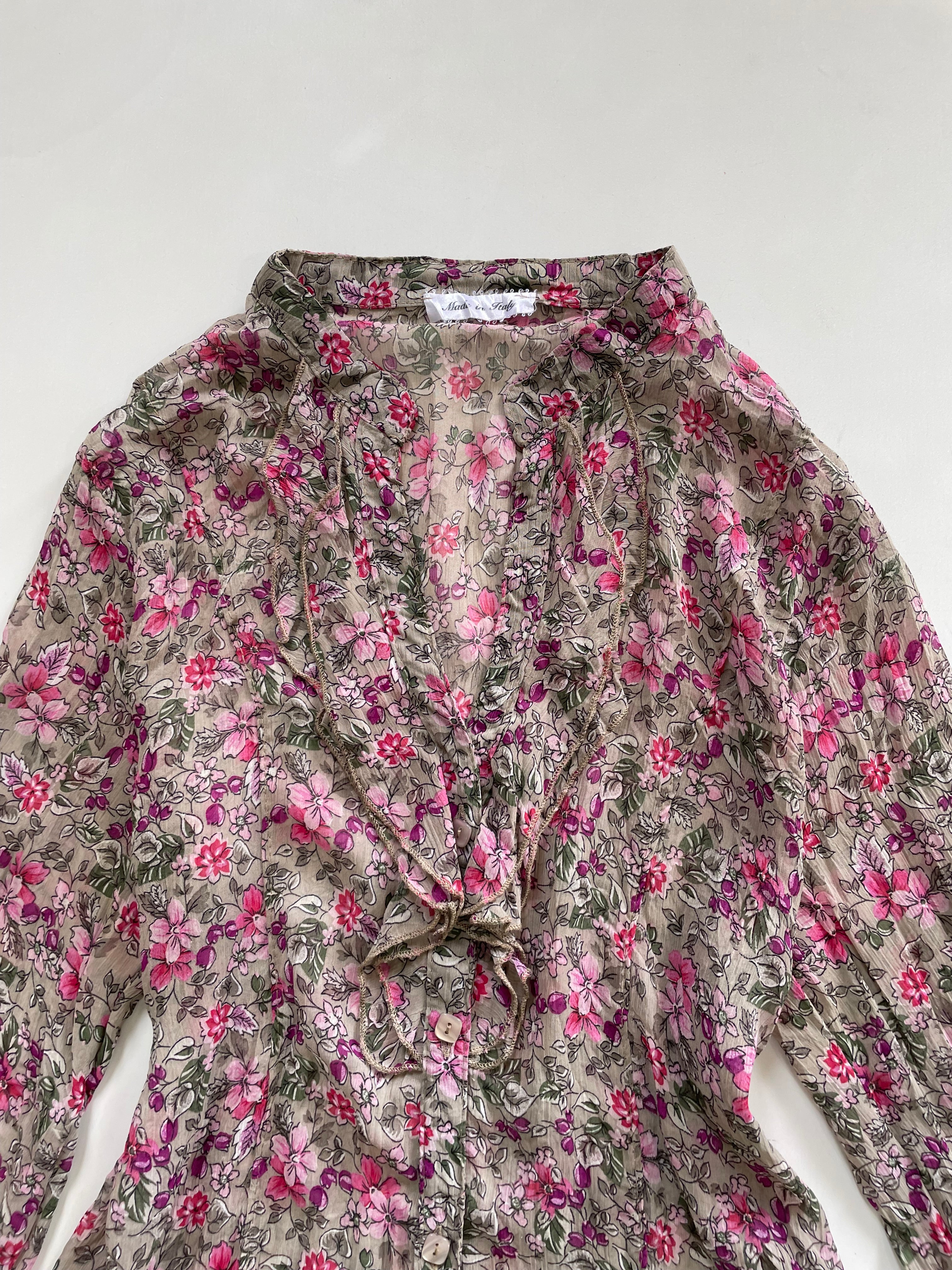 Ruffle Sheer Shirt-Bust 36 - Image 2