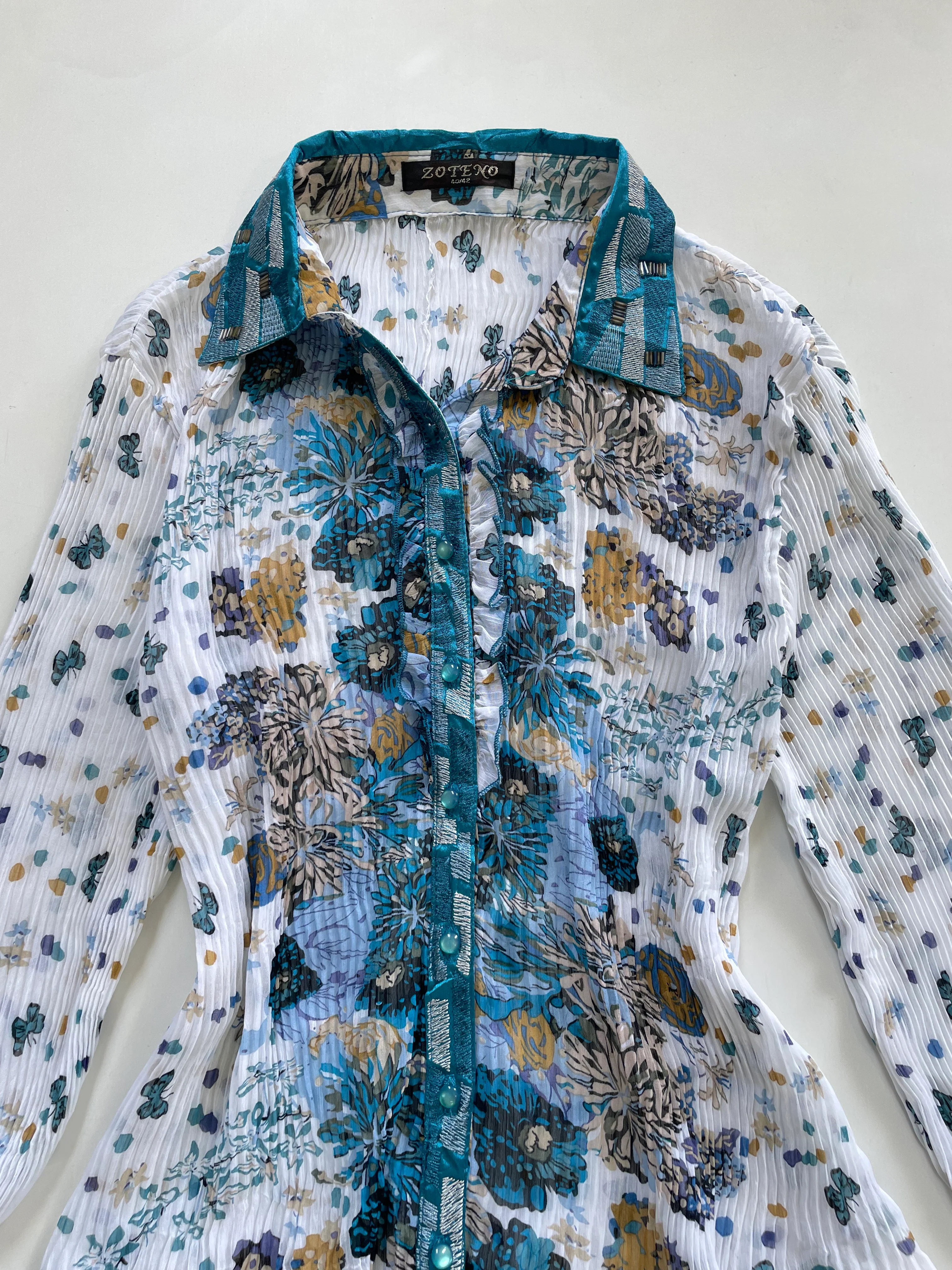 Vintage Ruffle Shirt-Bust 40 to 42 - Image 2