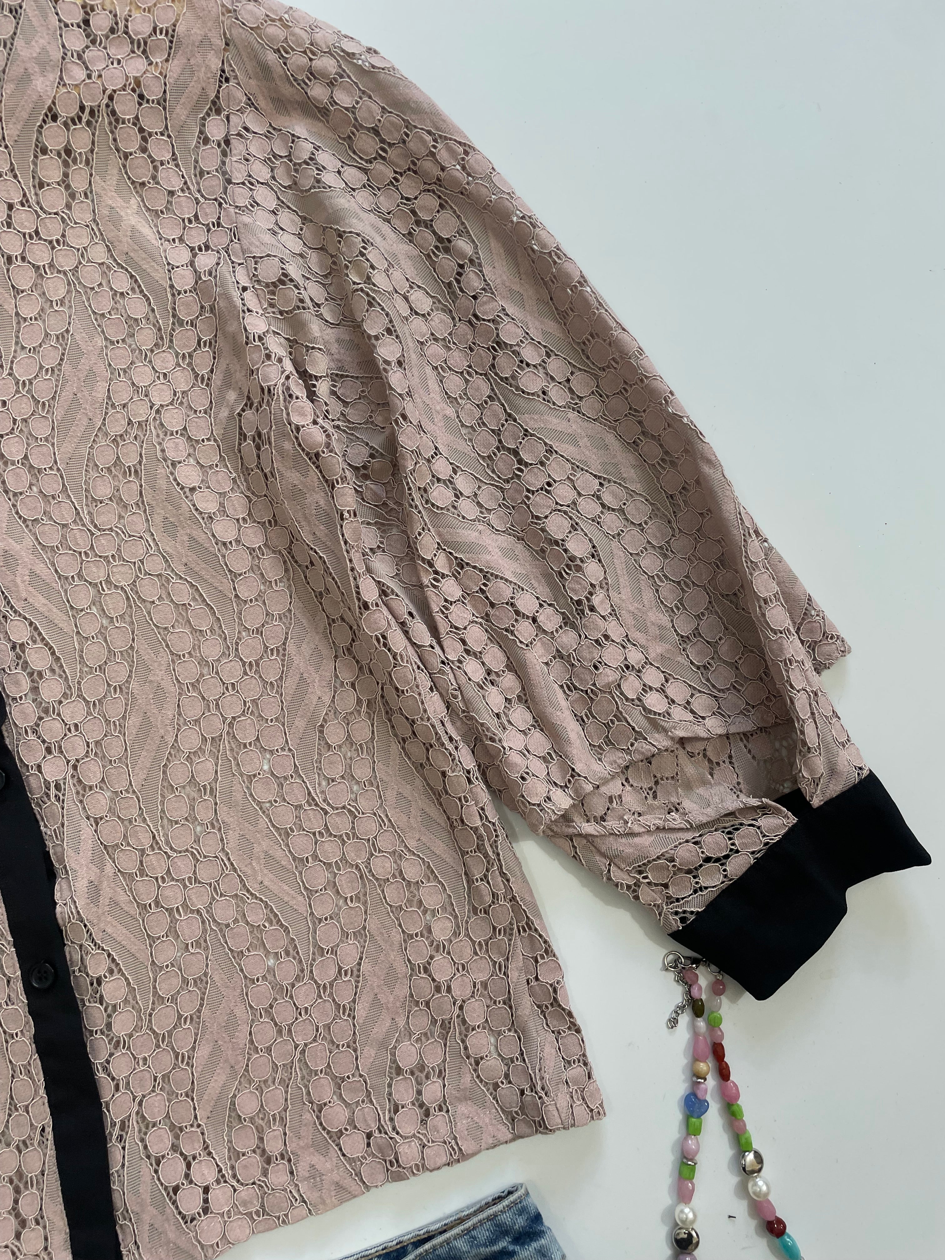Jinleiaidi Semi Sheer Shirt-Bust 34 - Image 2