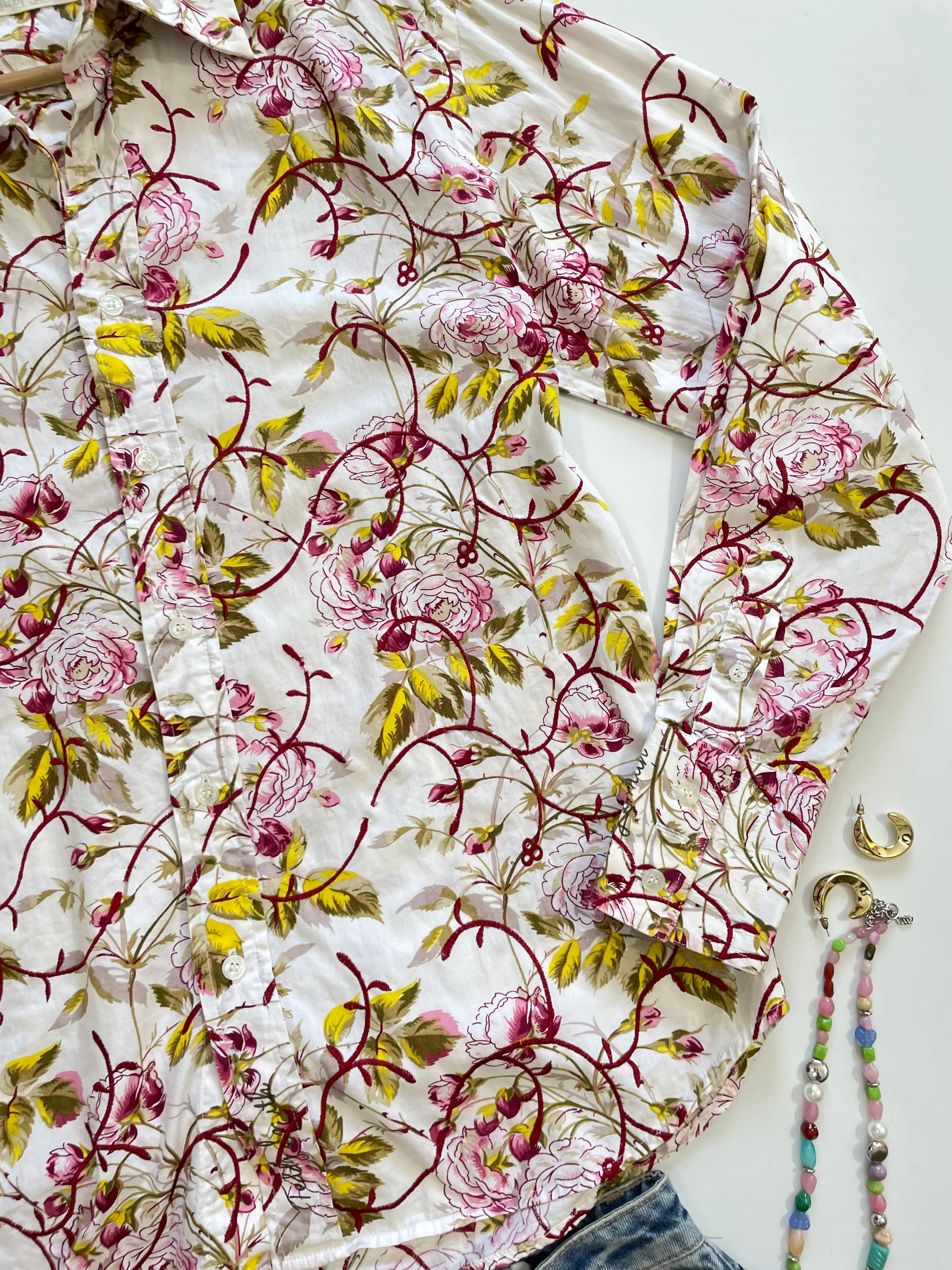Teddy Smith Embroidered Shirt-Bust 40 - Image 3