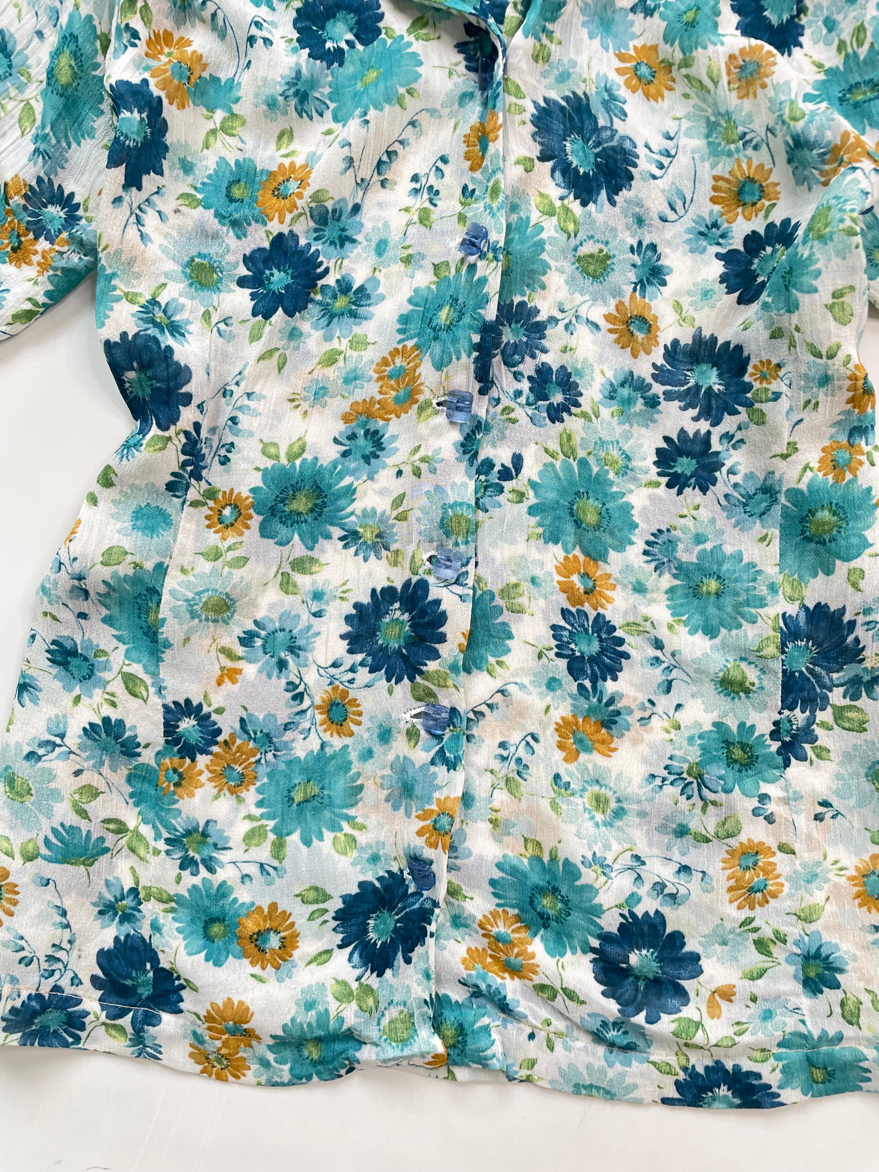 Sheer Floral Shirt-Bust 38 - Image 3