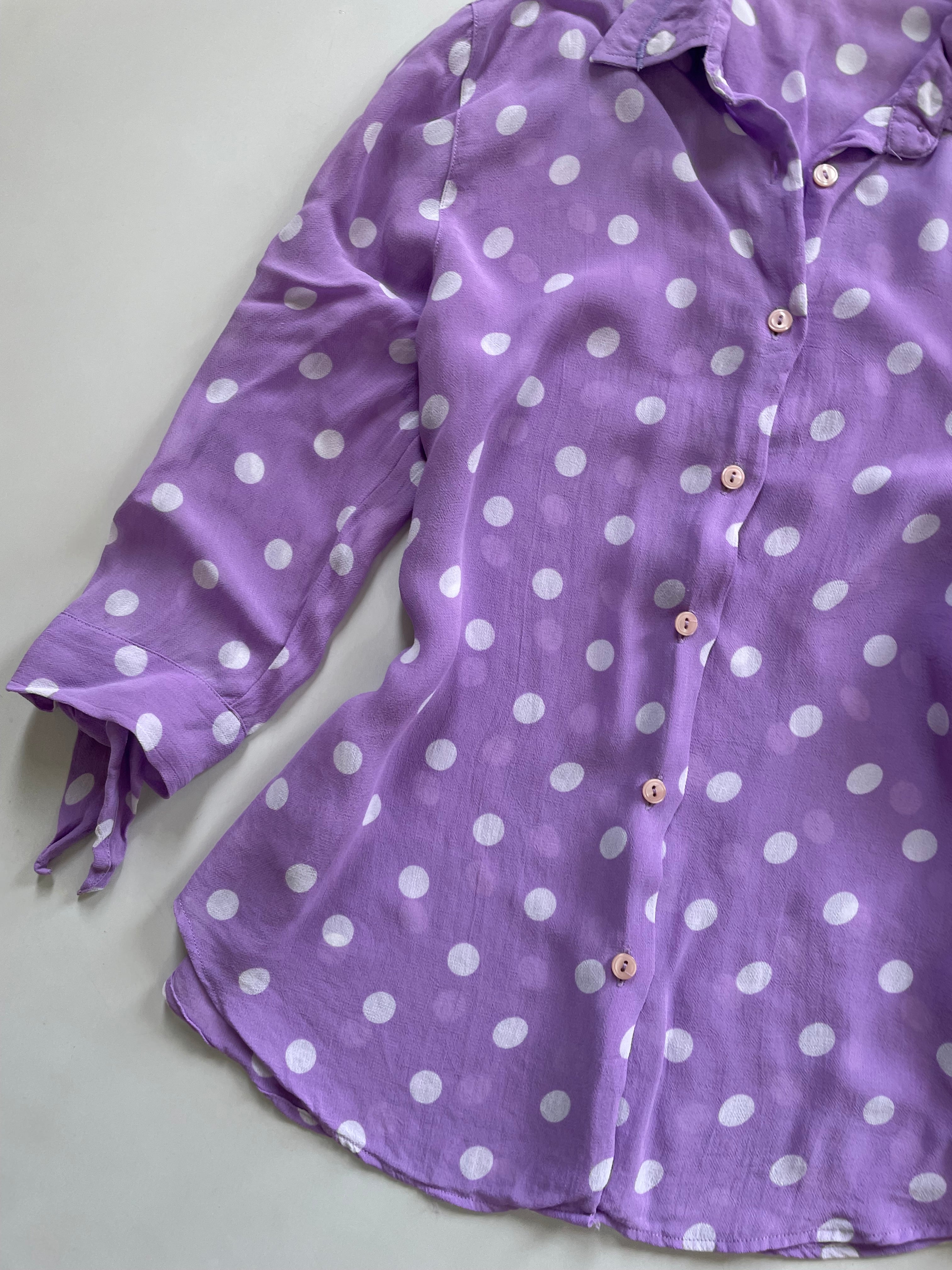 Sheer Polka Dot Shirt-Bust 34 - Image 3