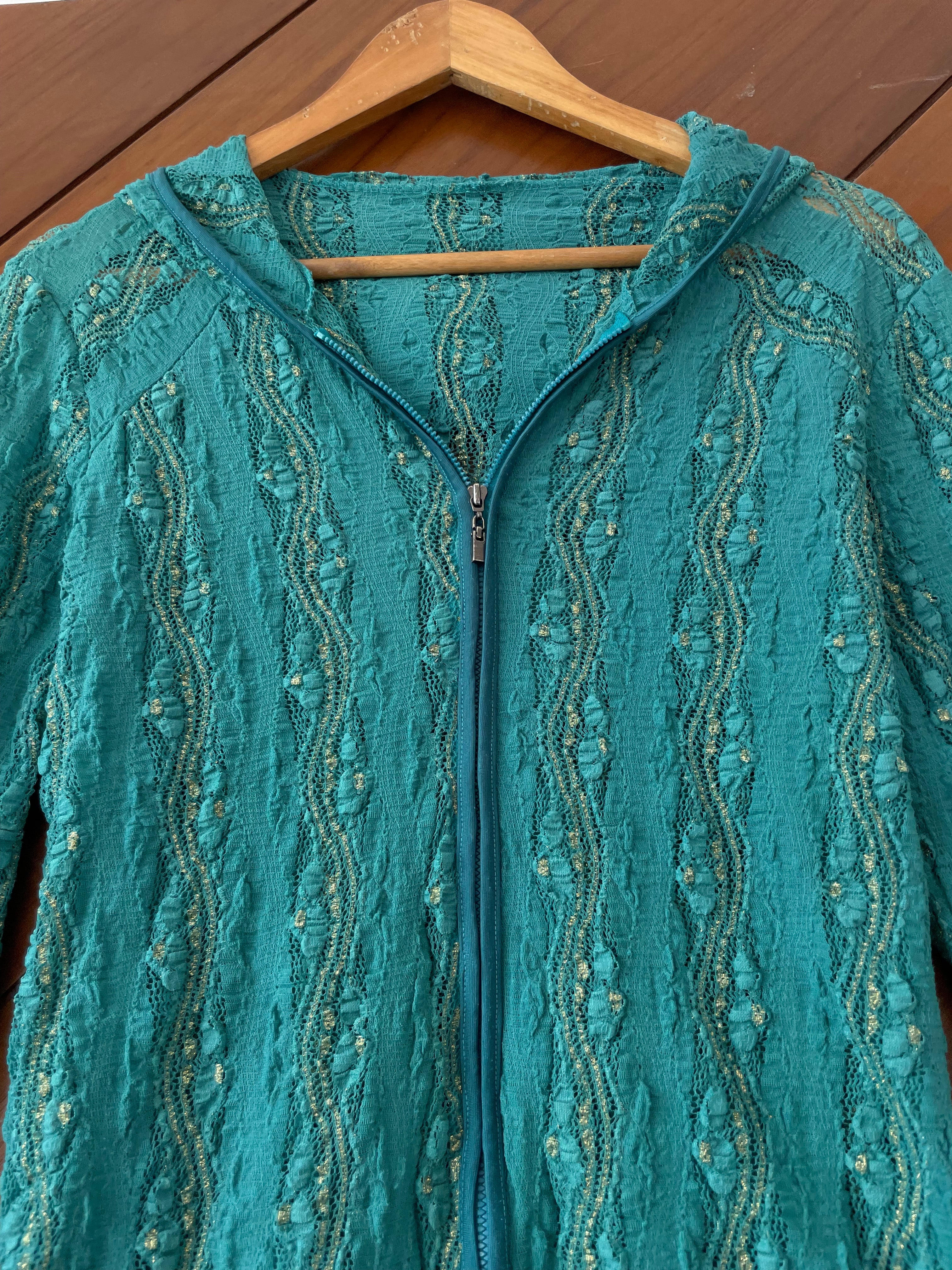 Vintage Zipper Shirt-Bust 38 - Image 2