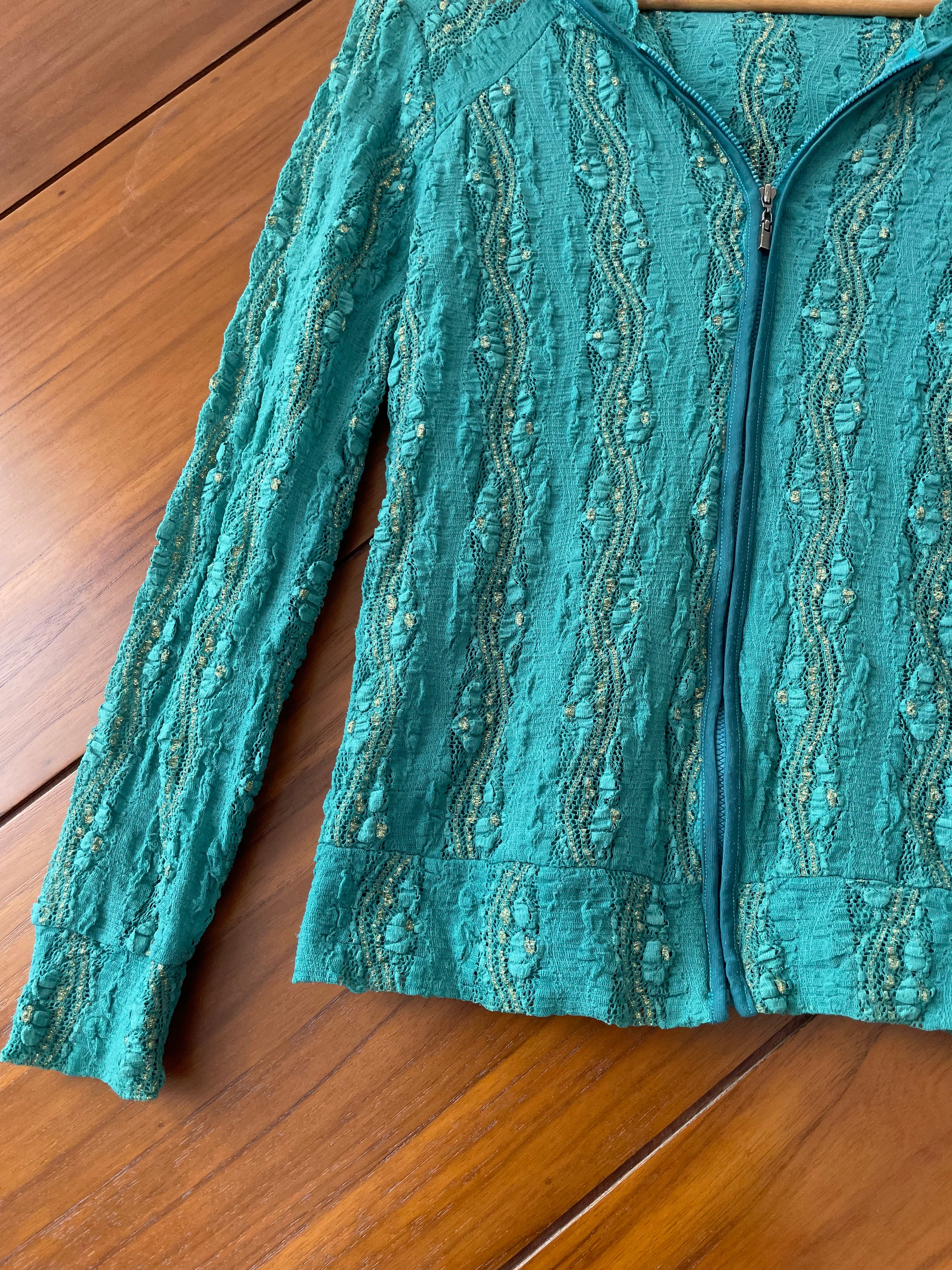 Vintage Zipper Shirt-Bust 38 - Image 3
