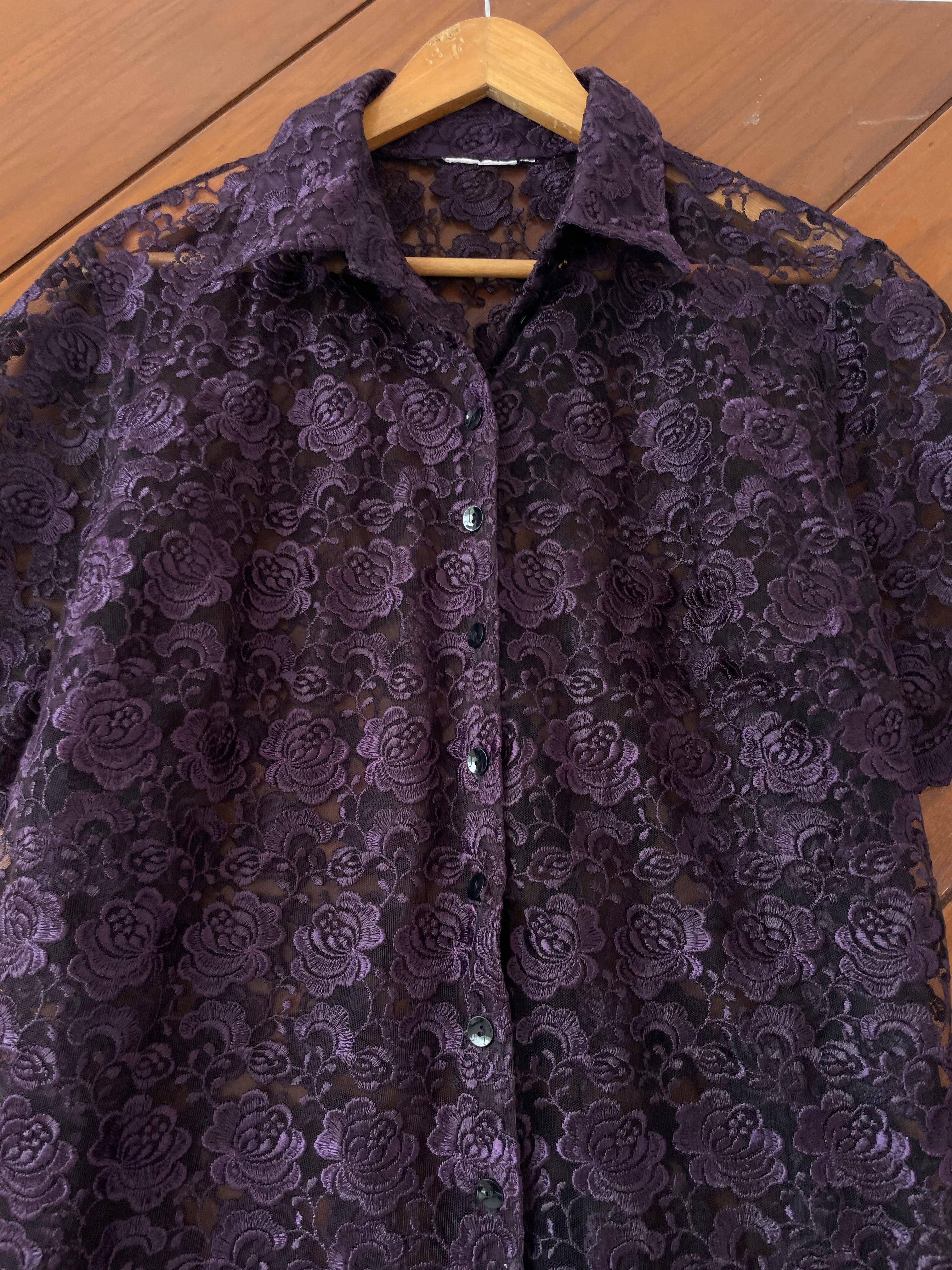 Sheer Embroidered Shirt-Bust 48 - Image 2