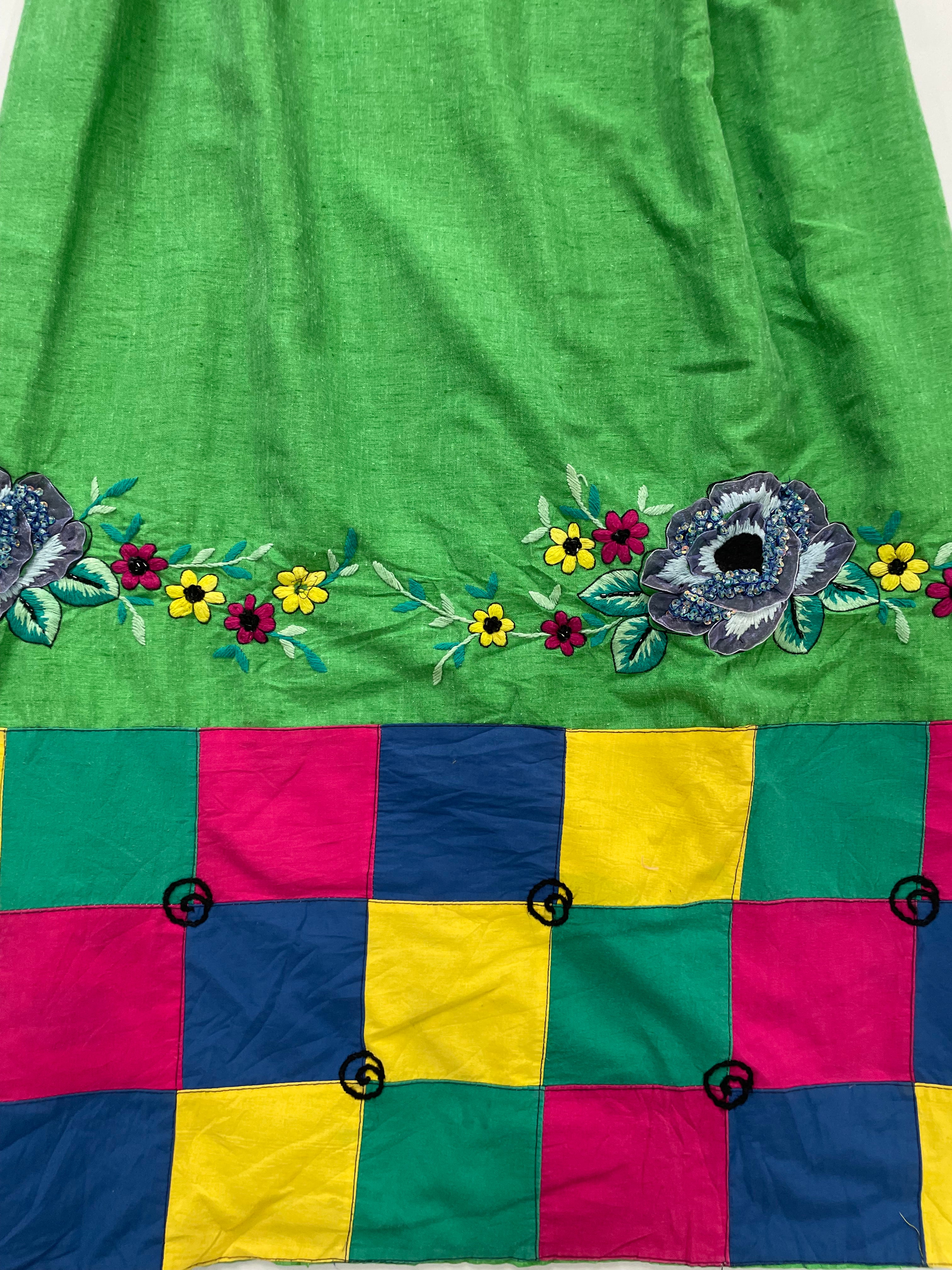 Embroidered Cotton Skirt-Waist 20 to 28 - Image 3