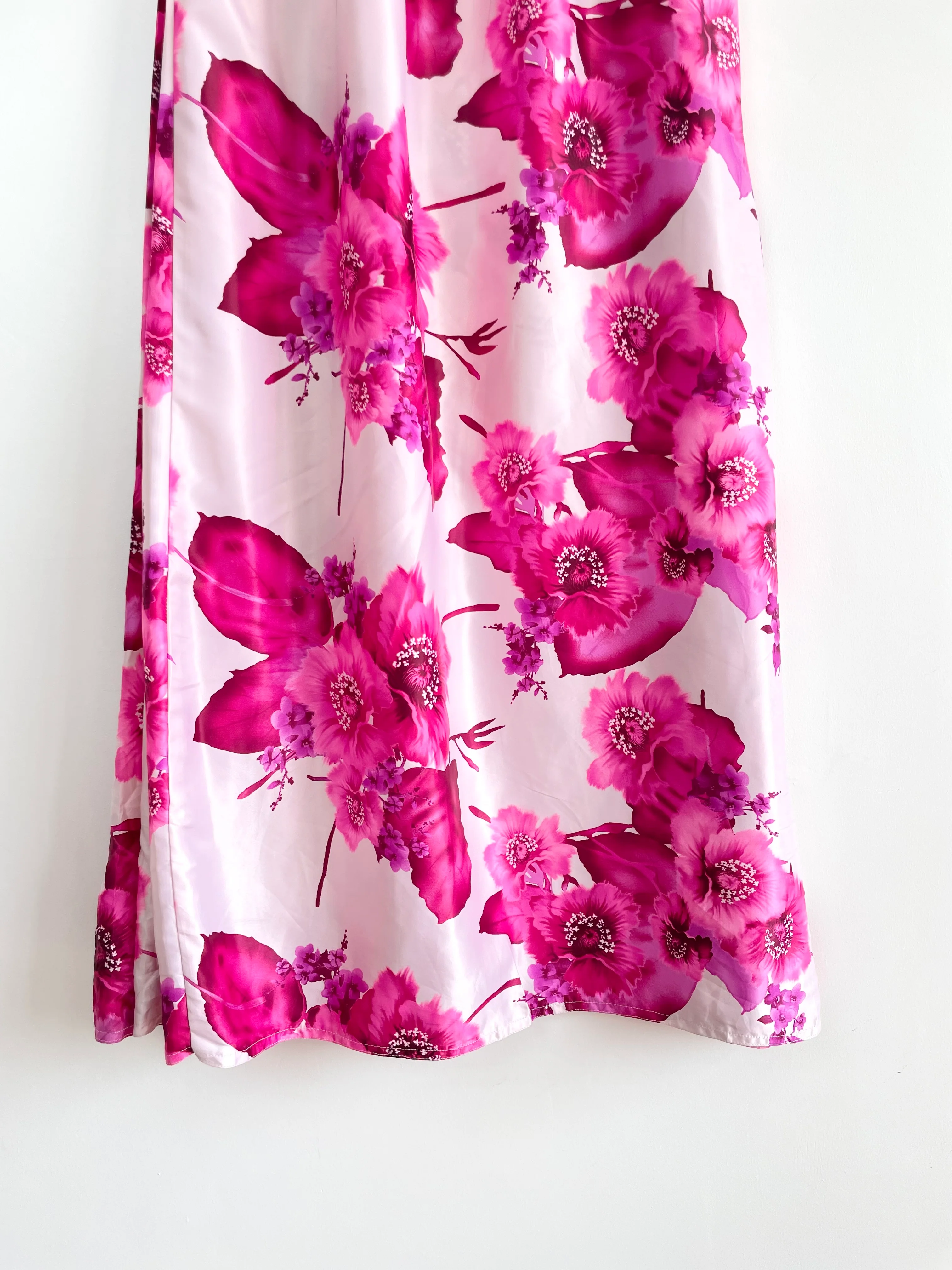Floral Satin Long Skirt-Waist 32 to 36 - Image 3
