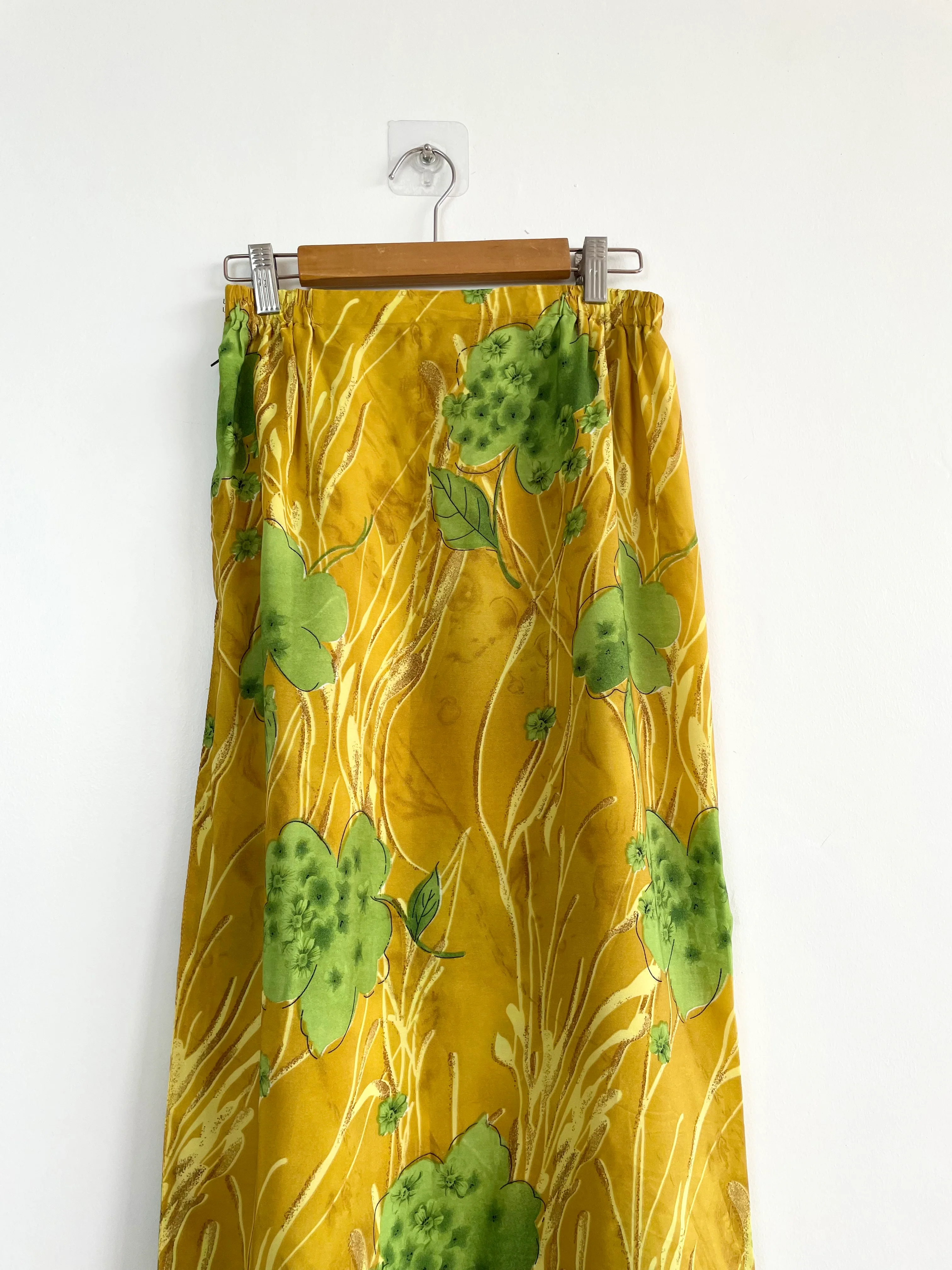Mustard Long Skirt-Waist 26 - Image 2