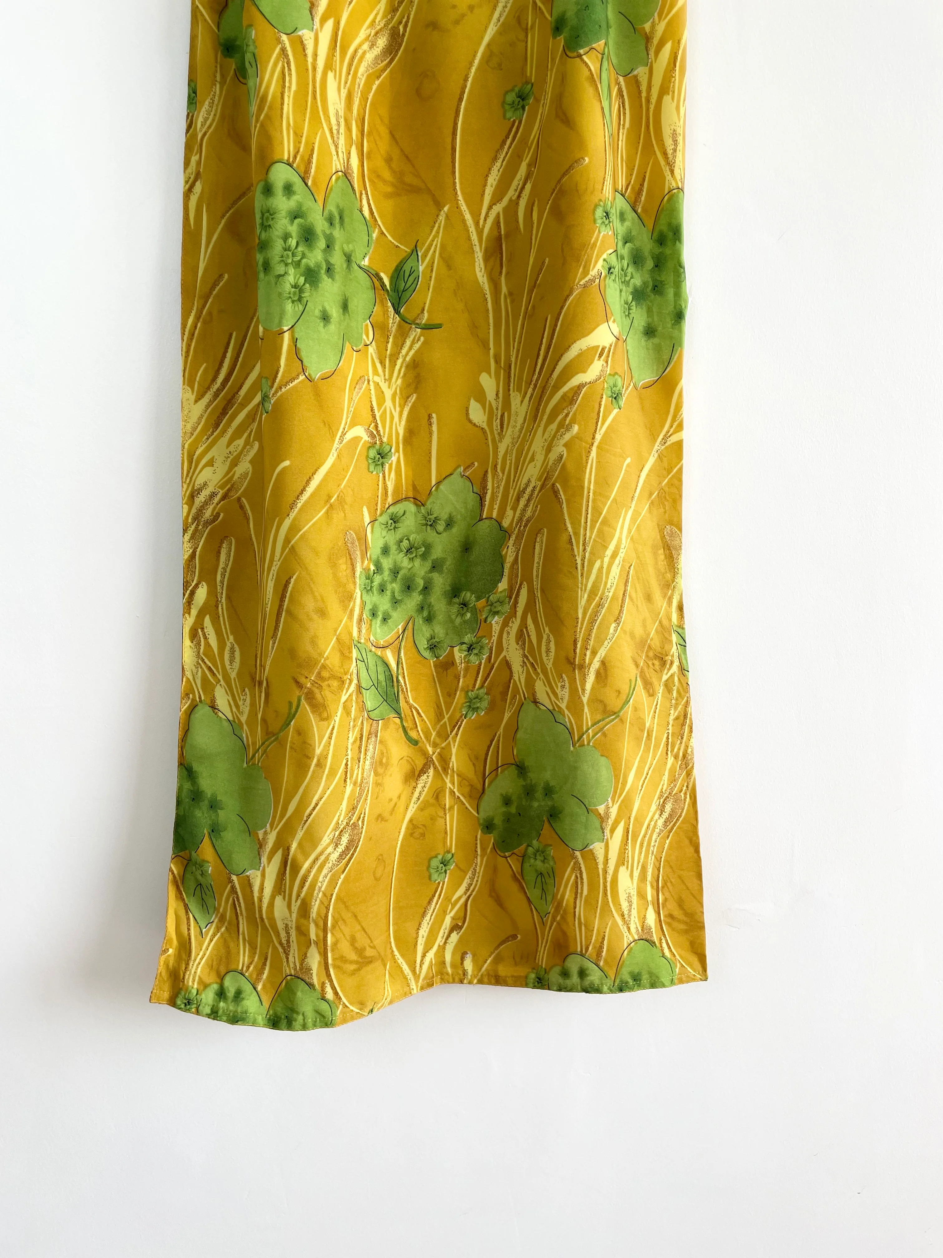 Mustard Long Skirt-Waist 26 - Image 3