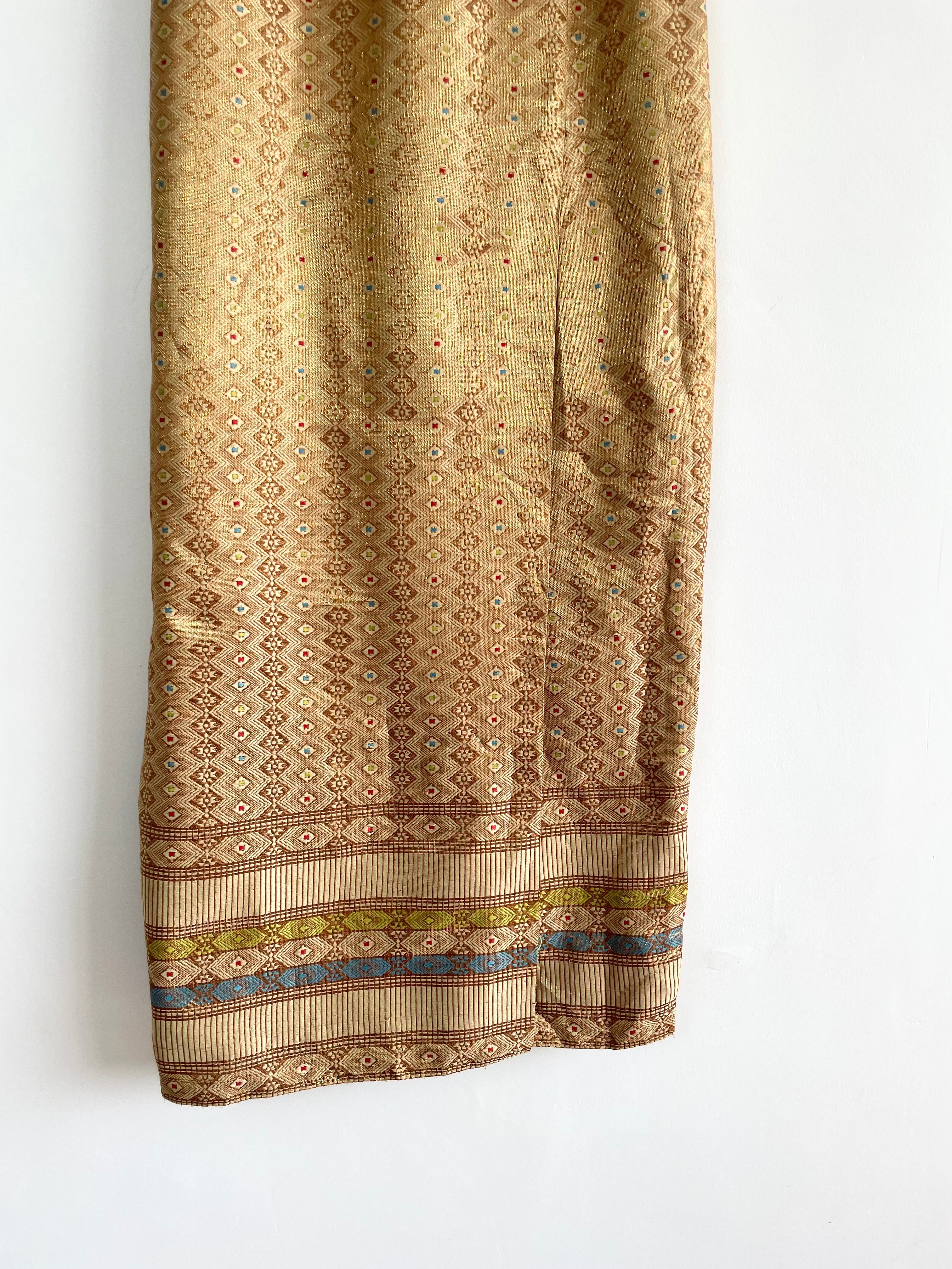 Vintage Gold Shimmer Skirt-Waist 28 to 30 - Image 3