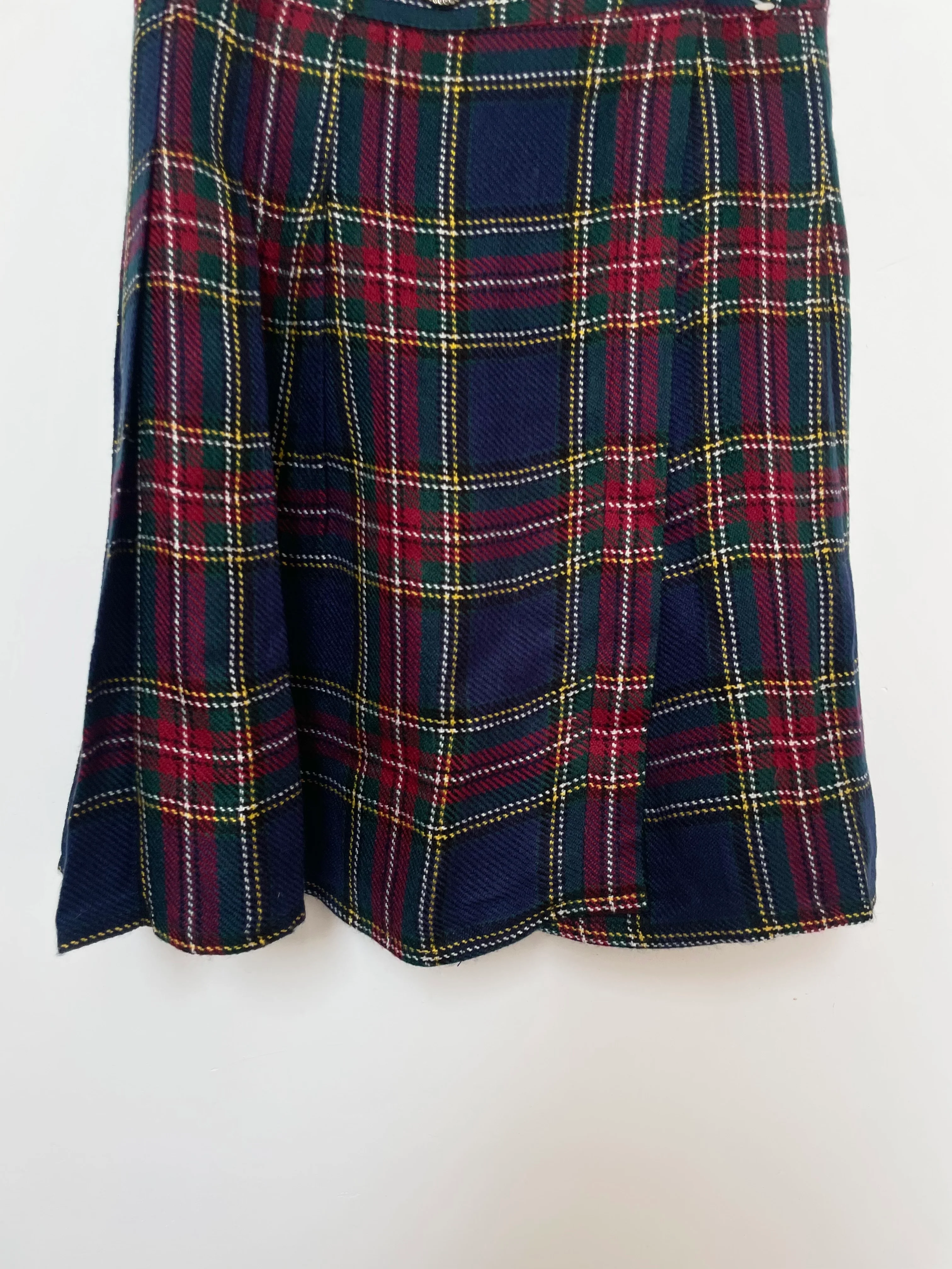 Dark Academia Plaid Skirt-Waist 30 - Image 3