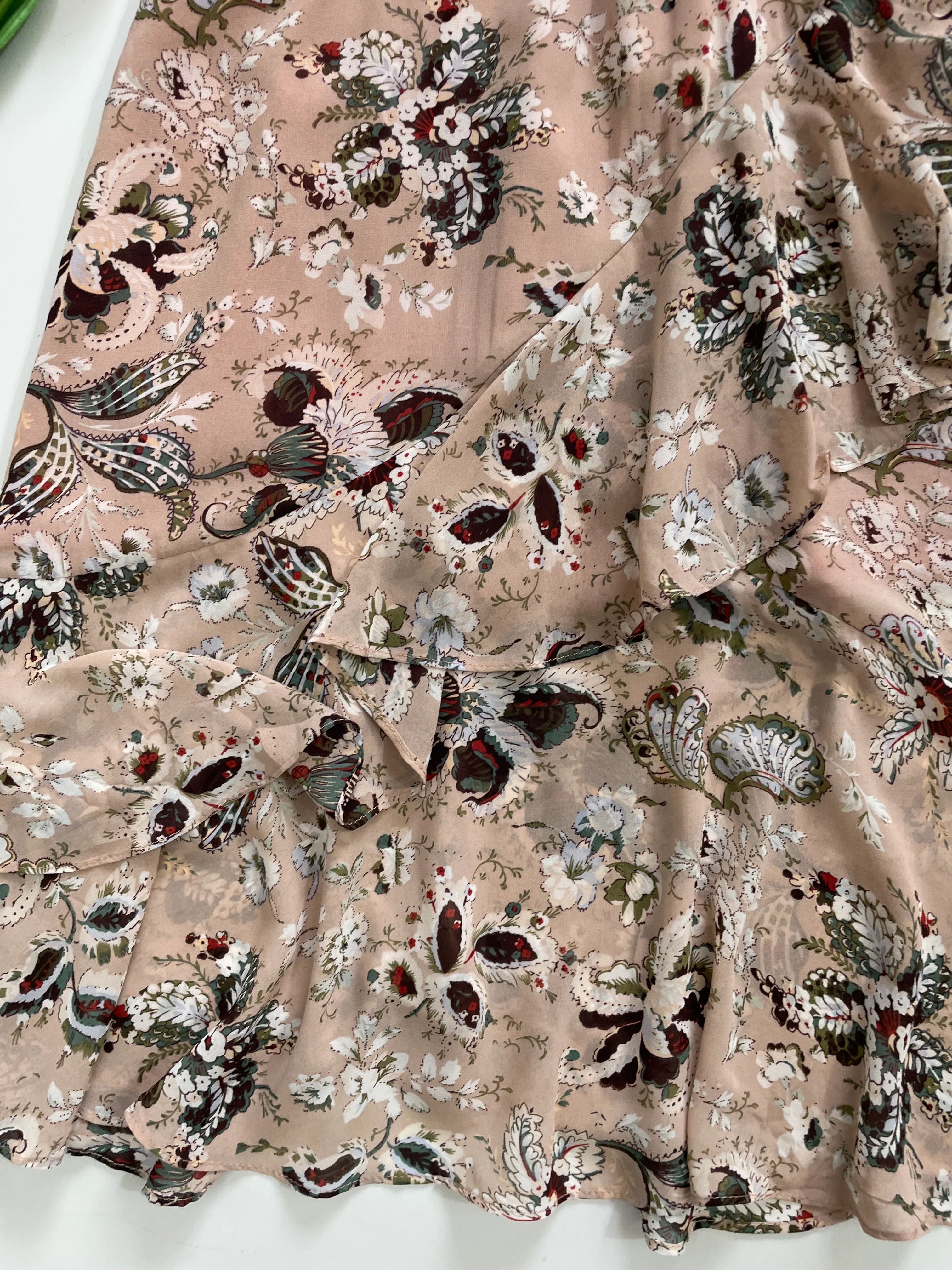 Paisley Ruffle Long Skirt-Waist 28 to 30 - Image 3