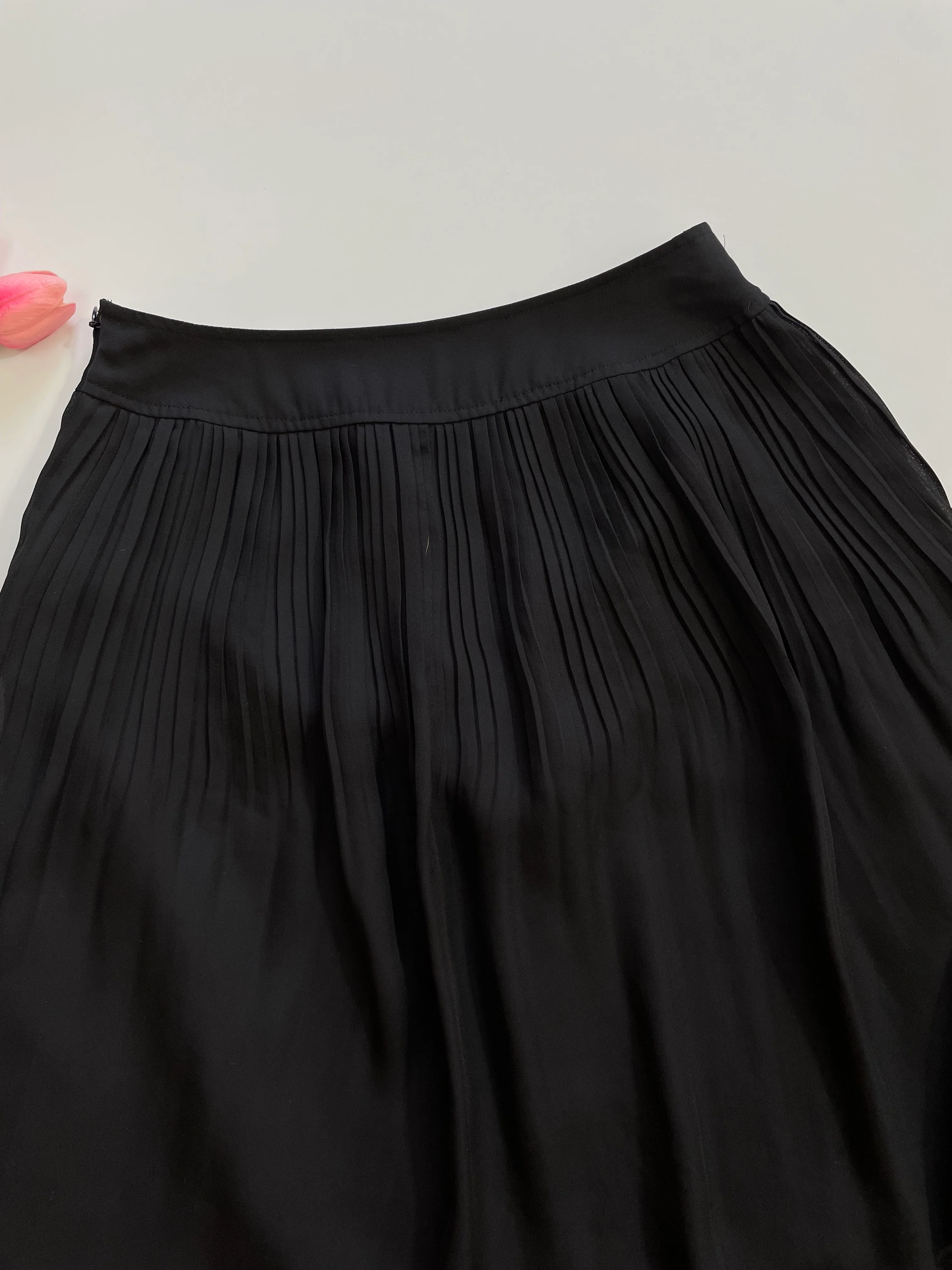 Black Pleated Skirt-Waist 26 - Image 4