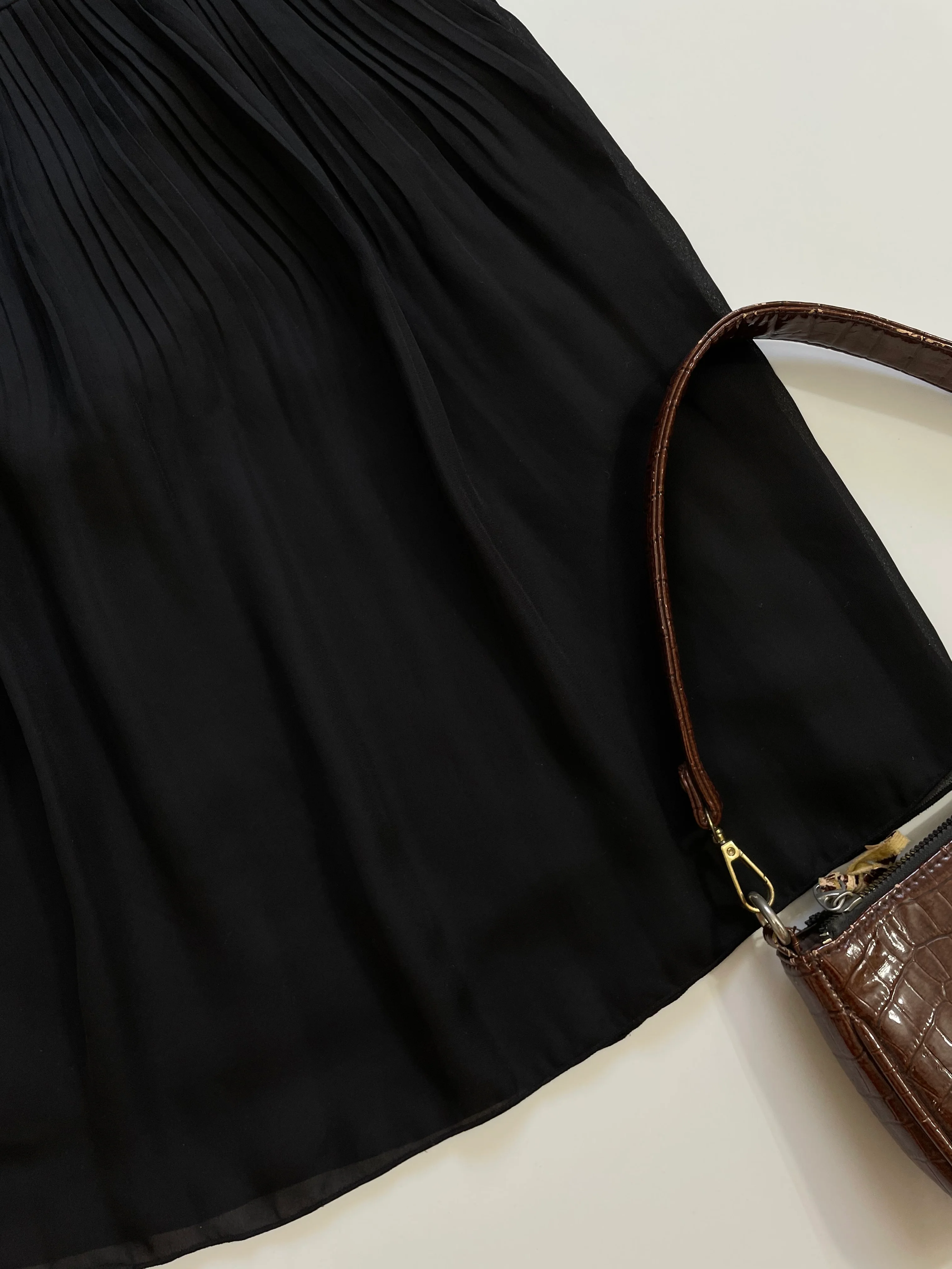 Black Pleated Skirt-Waist 26 - Image 6